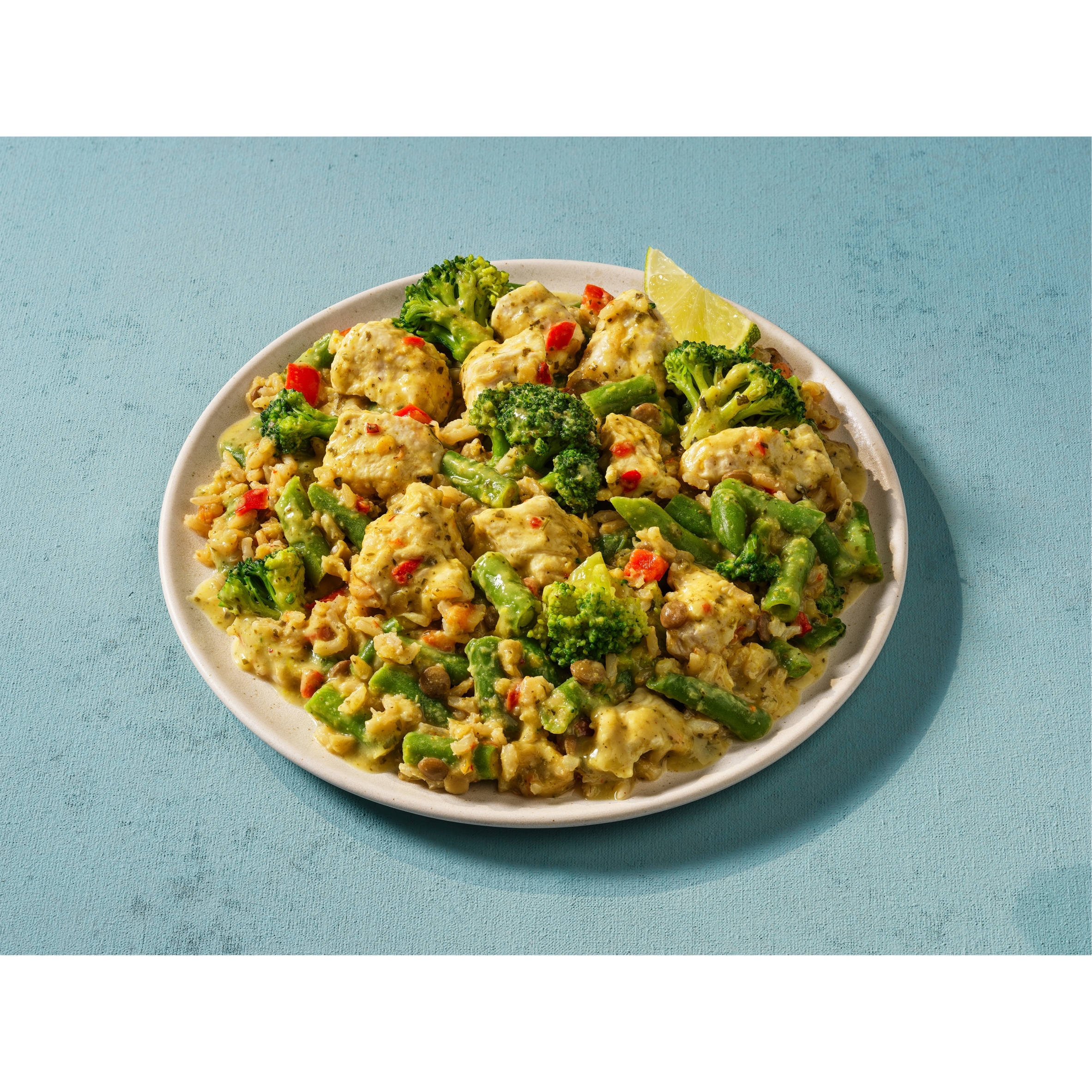 Tesco High Protein Thai Green Chicken Curry & Rice 400g thumbnail 2