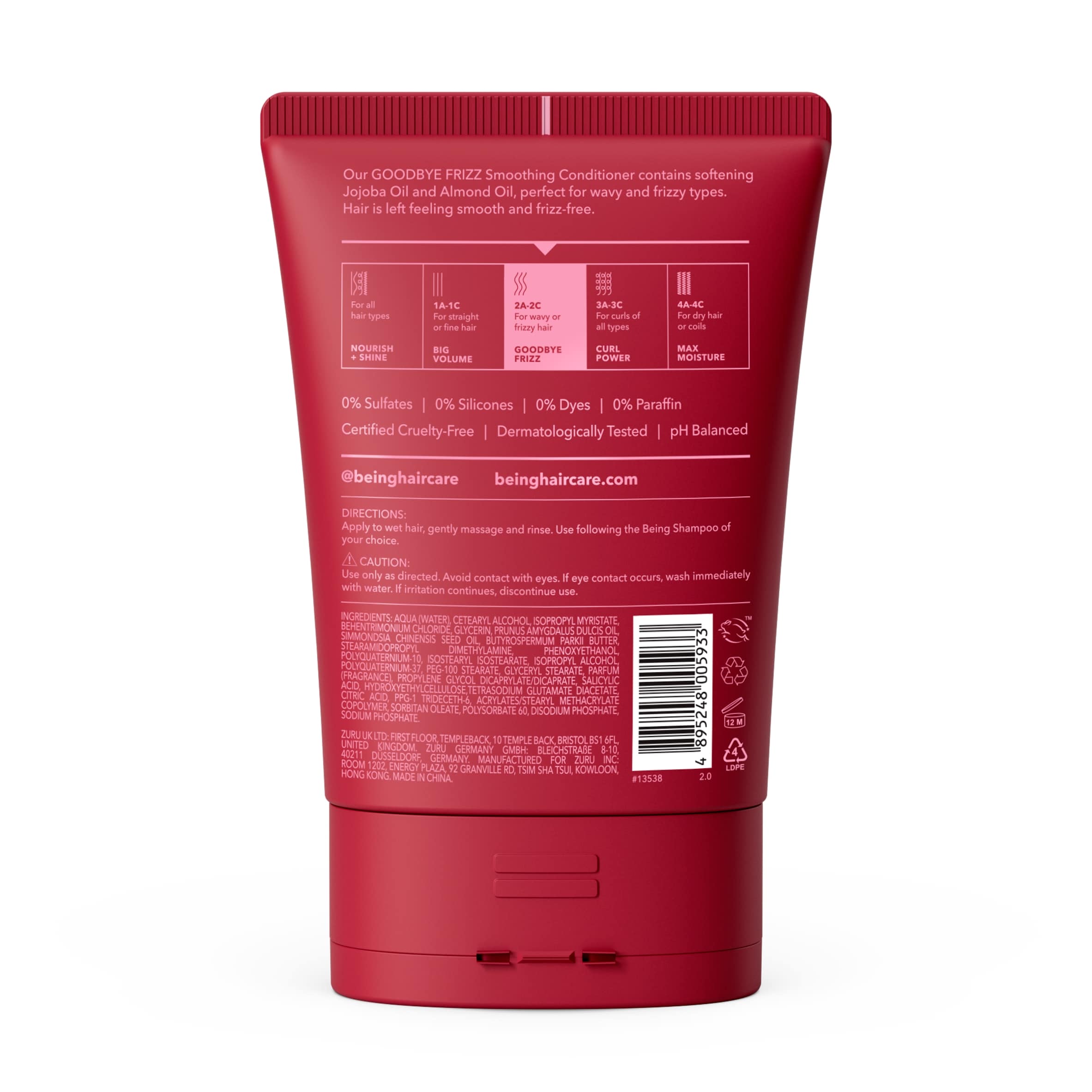 BEING CONDITIONER Bye Bye Frizz 354ML thumbnail 2