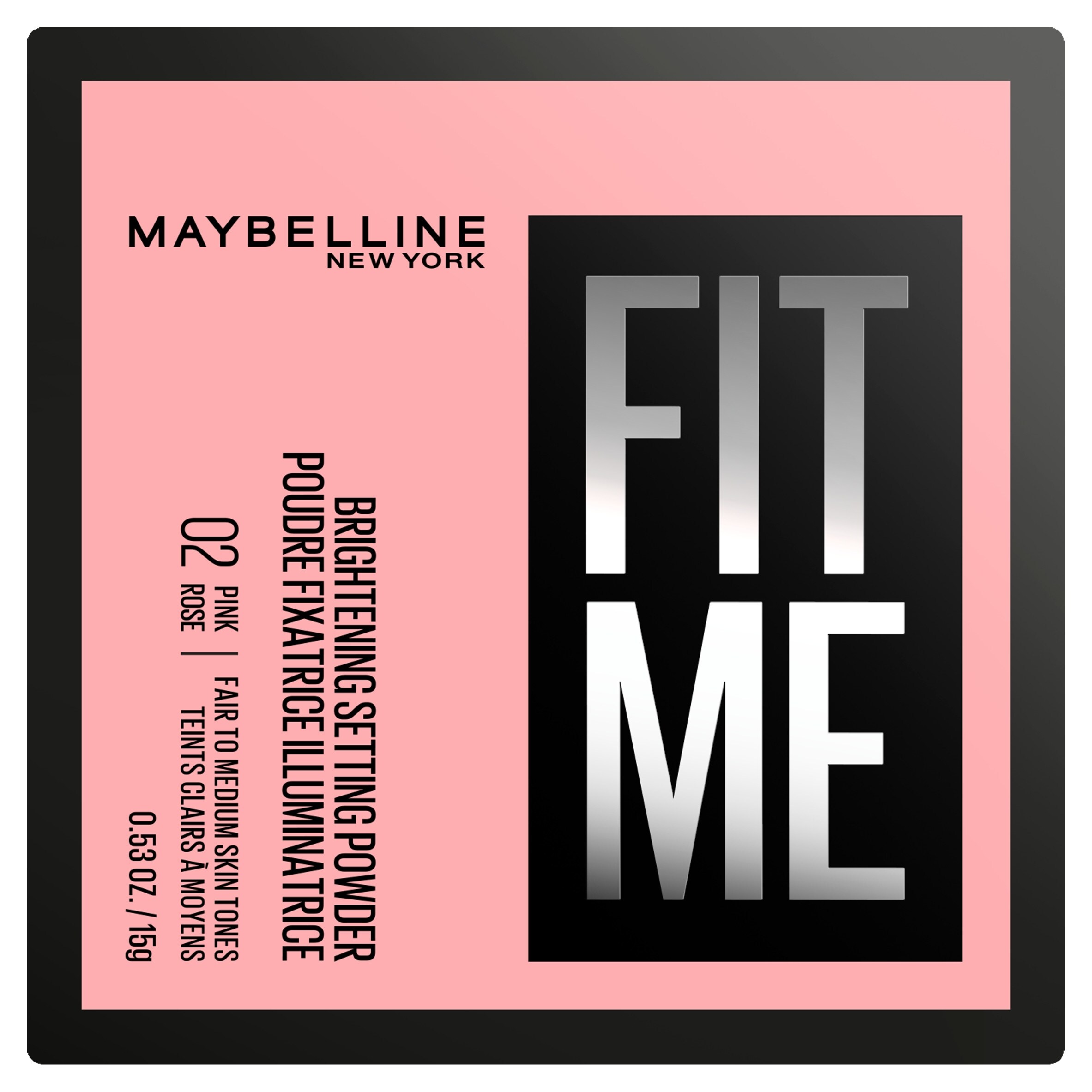 Maybelline, Fit Me Loose Powder, 02 Pink Rose, 15g