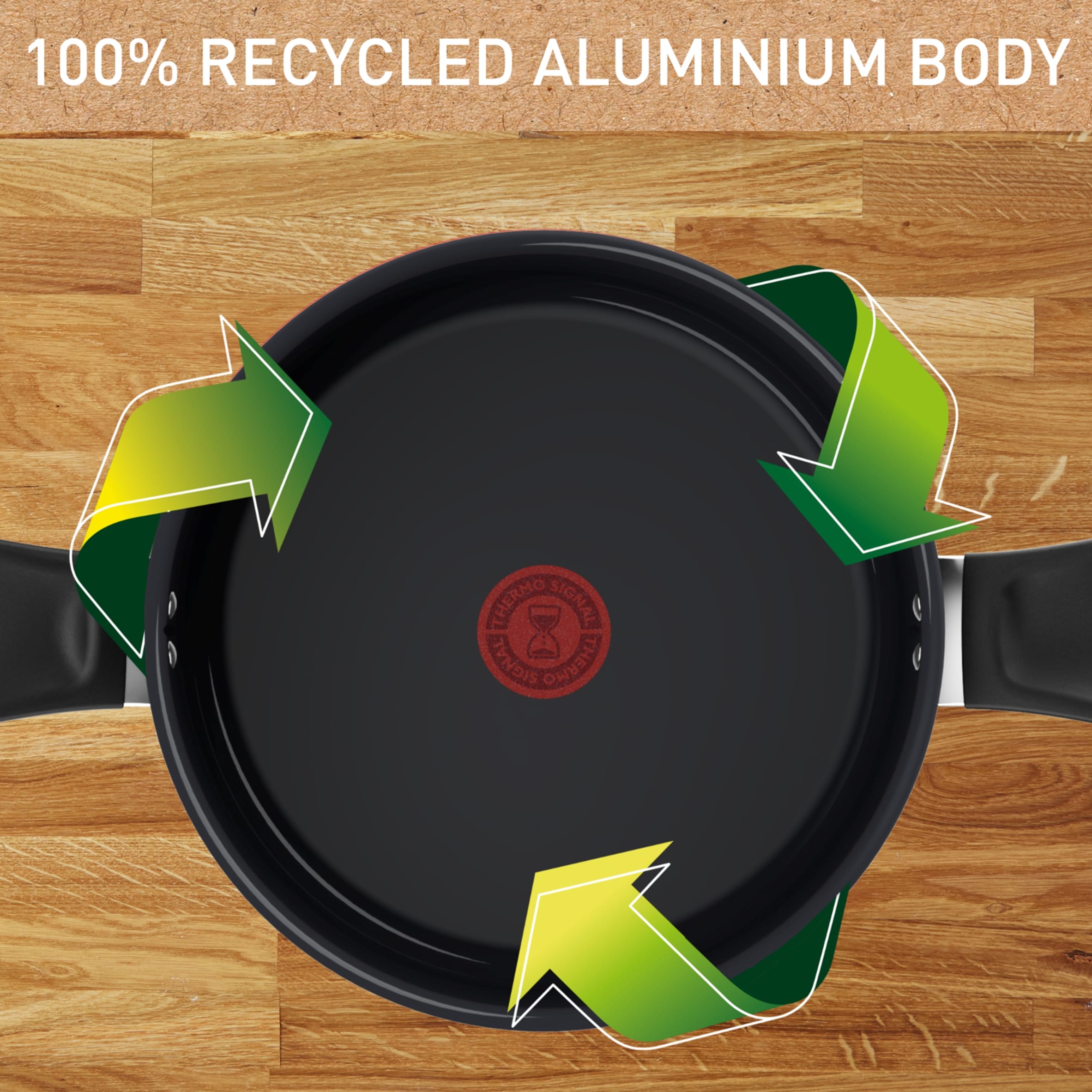 Tefal Change Ceramic Black Non-Stick All Hobs + Induction Stewpot with Glass Lid 24cm thumbnail 3