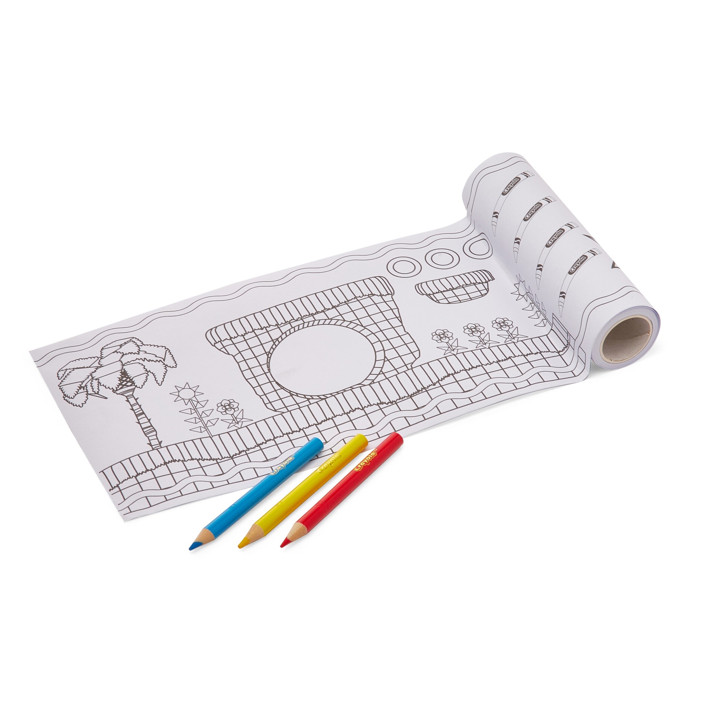 Crayola Sonic Activity roll and coloured Pencils 3 meters long thumbnail 2