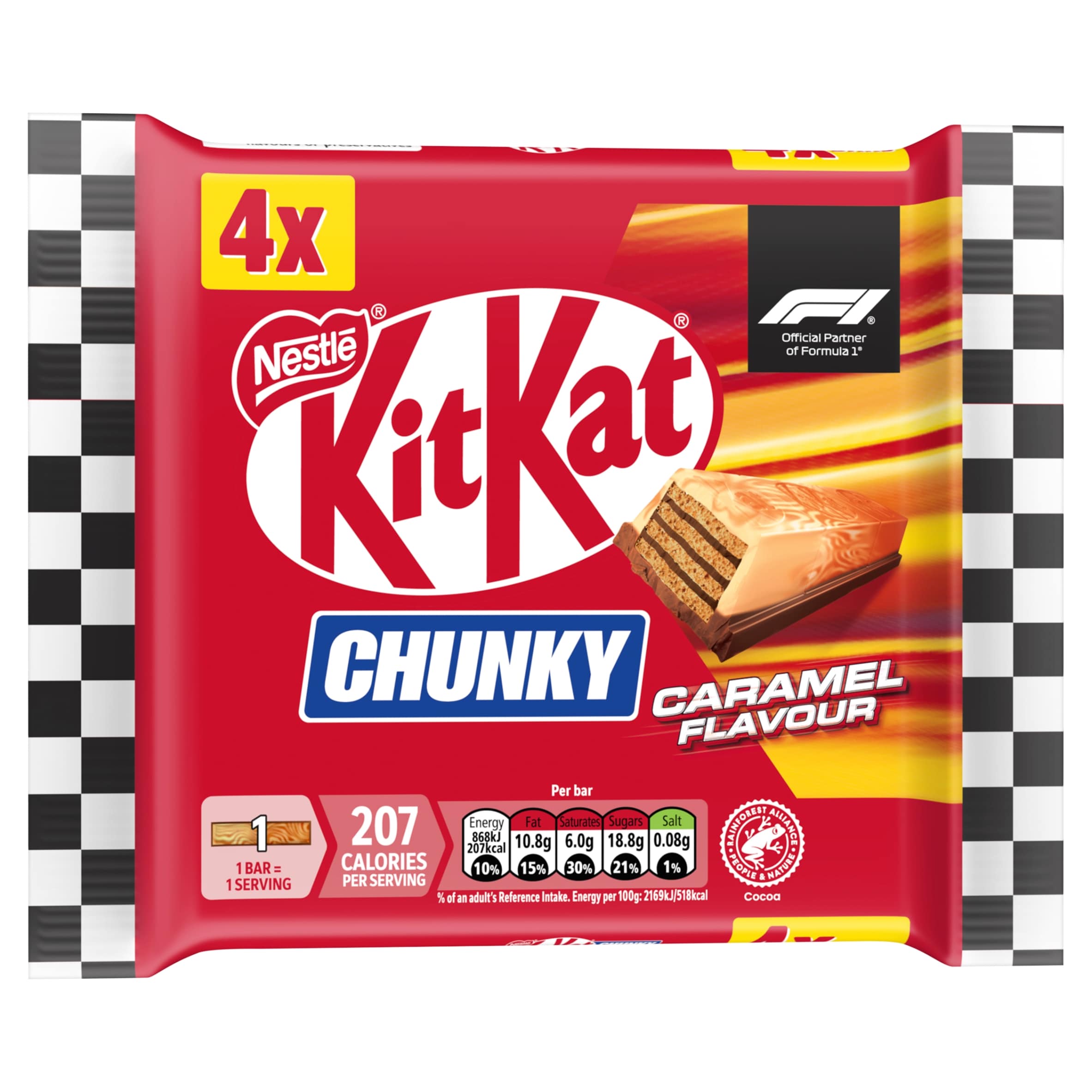 KITKAT Chunky F1 Caramel Flavour 4x40g thumbnail 2