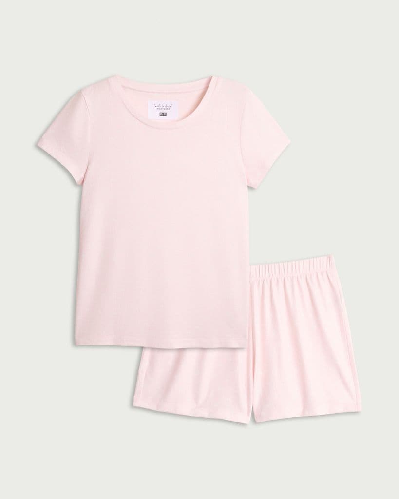 F&F Textured Ditsy Floral Short Pyjama Set in Multi Pink thumbnail 4