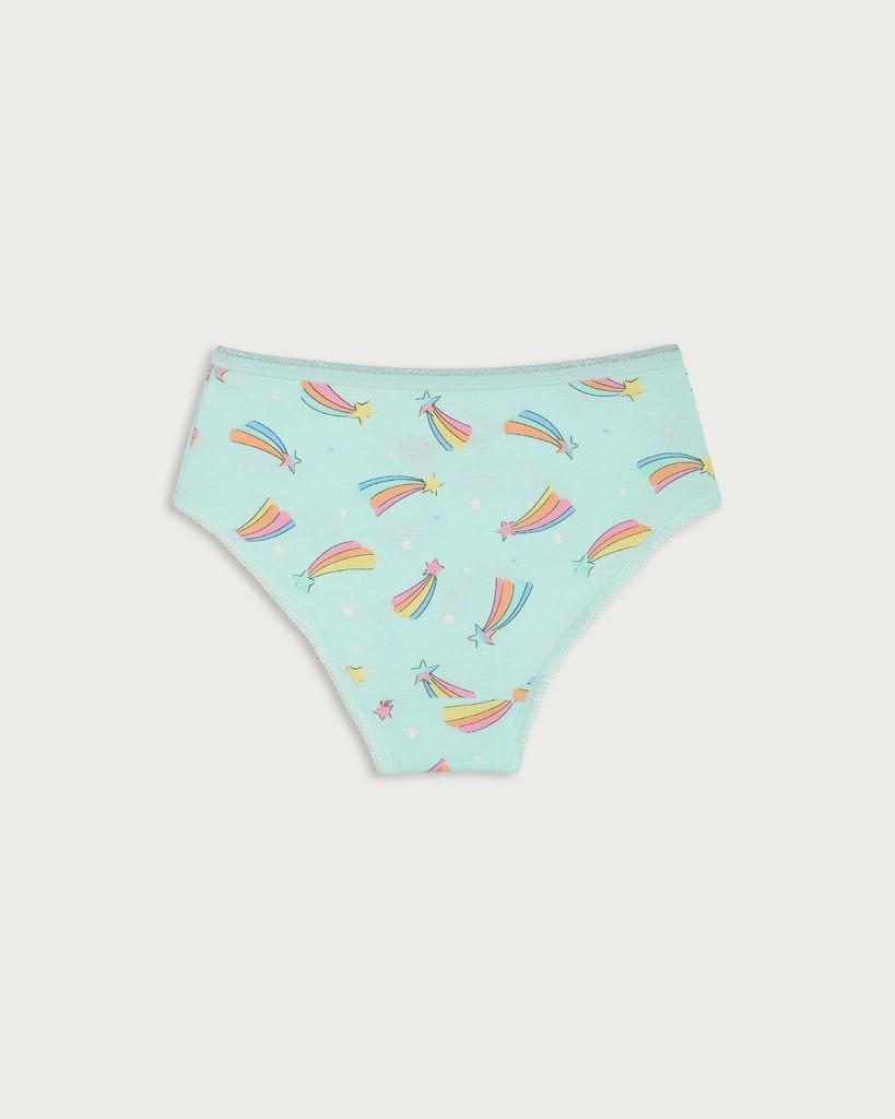 F&F Girls 10-Pack Pure Cotton Unicorn Print Knickers in Multi thumbnail 2