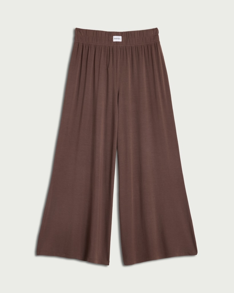 F&F CoolEase™ Modal Rich Wide Leg Pyjama Bottoms in Chocolate thumbnail 4