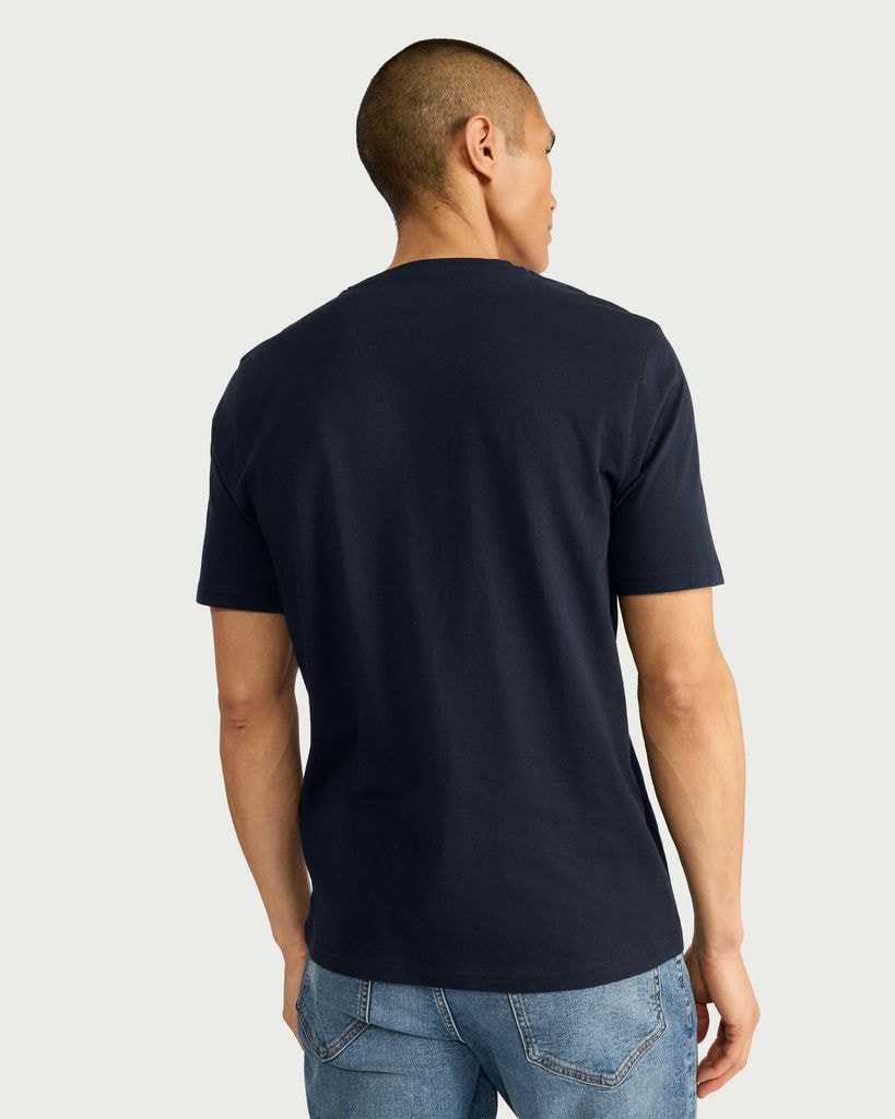 F&F Cotton Rich Short Sleeved T-Shirt in Navy thumbnail 3