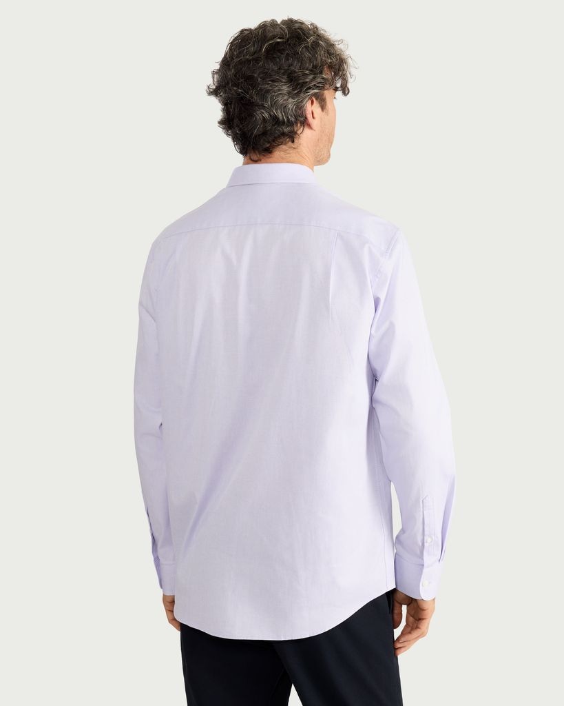 F&F Regular Fit Long Sleeved Shirt in Purple thumbnail 3