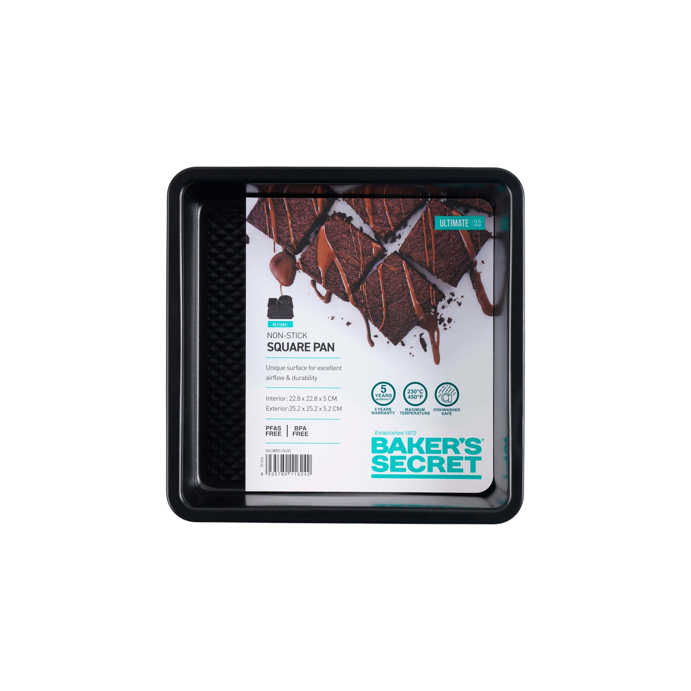 Bakers Secret Ultimate Square Pan 25cm