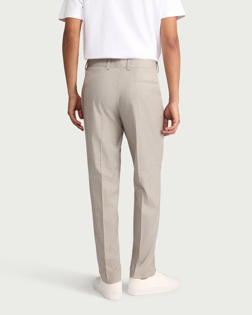 F&F Tailored Fit Formal Trousers in Neutral thumbnail 3