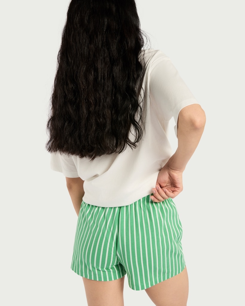 F&F 2-Pack Pure Cotton Printed Pyjama Shorts in Multi Green thumbnail 4