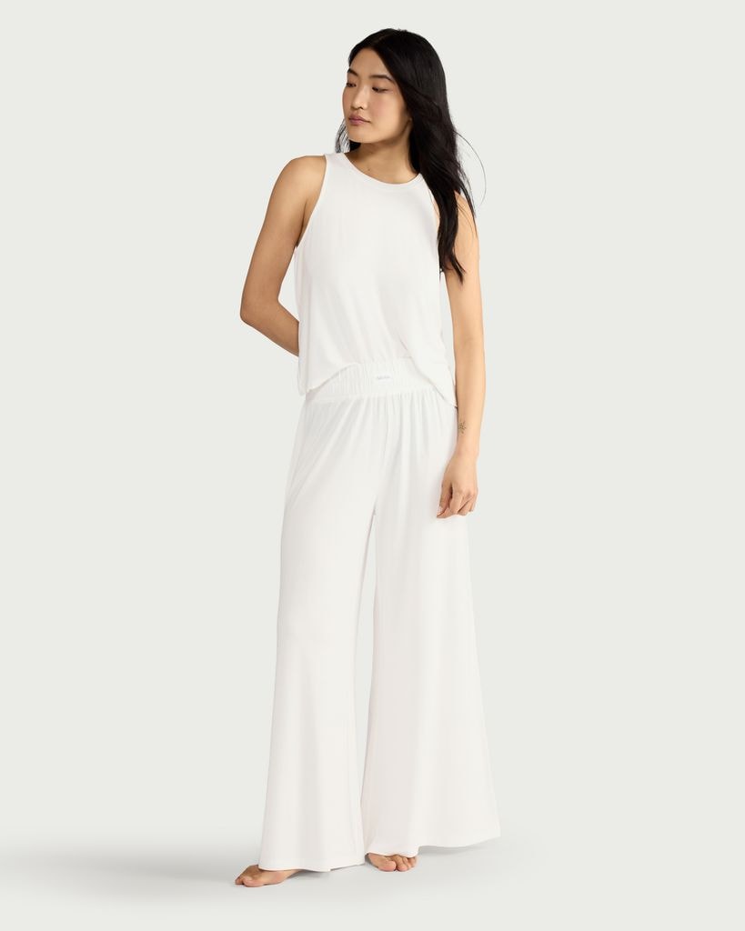 F&F CoolEase™ Modal Rich Sleeveless Pyjama Top in Cream thumbnail 2