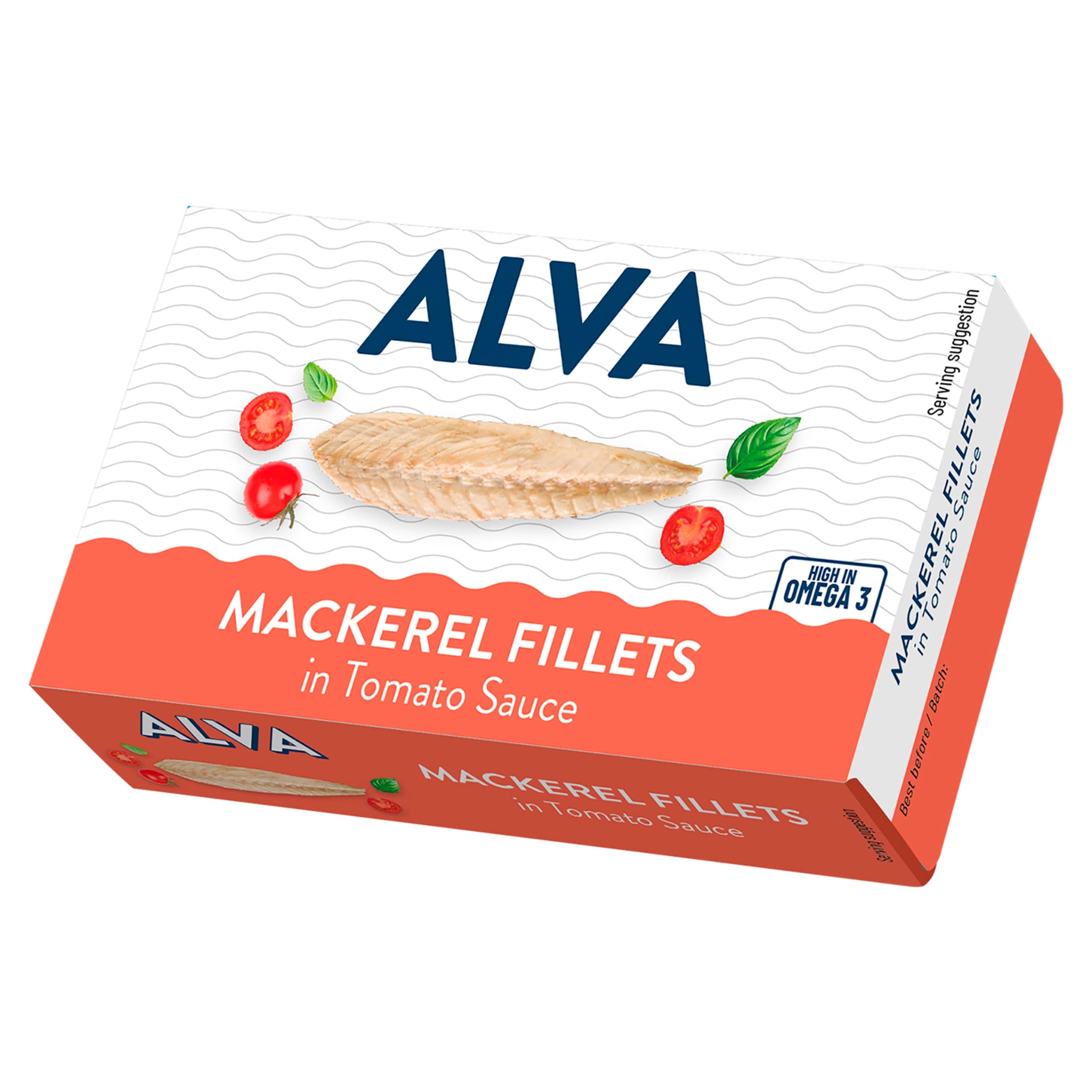 Alva Mackerel Fillets in Tomato Sauce 120g