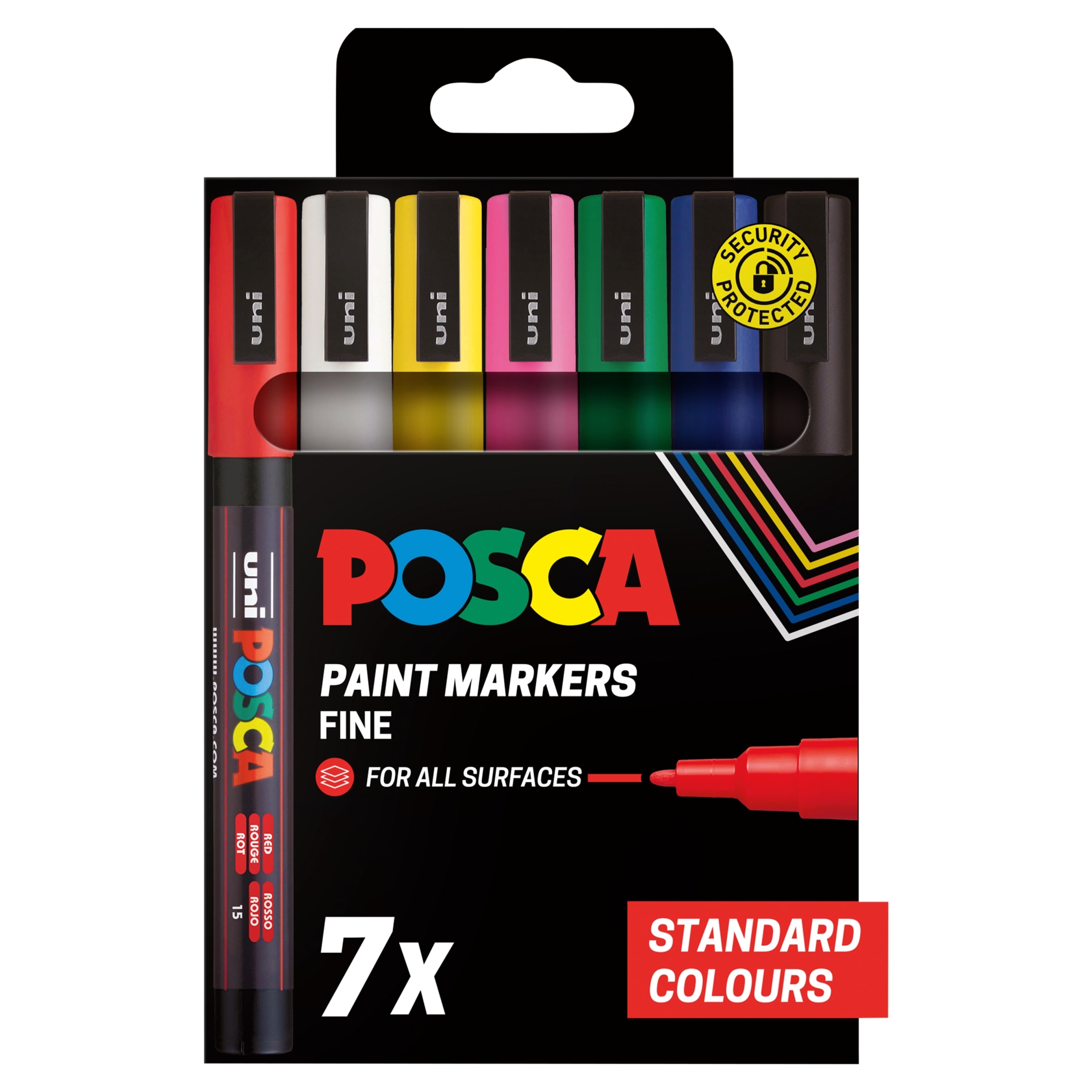 Posca standard colours Paint markers 7 Pack
