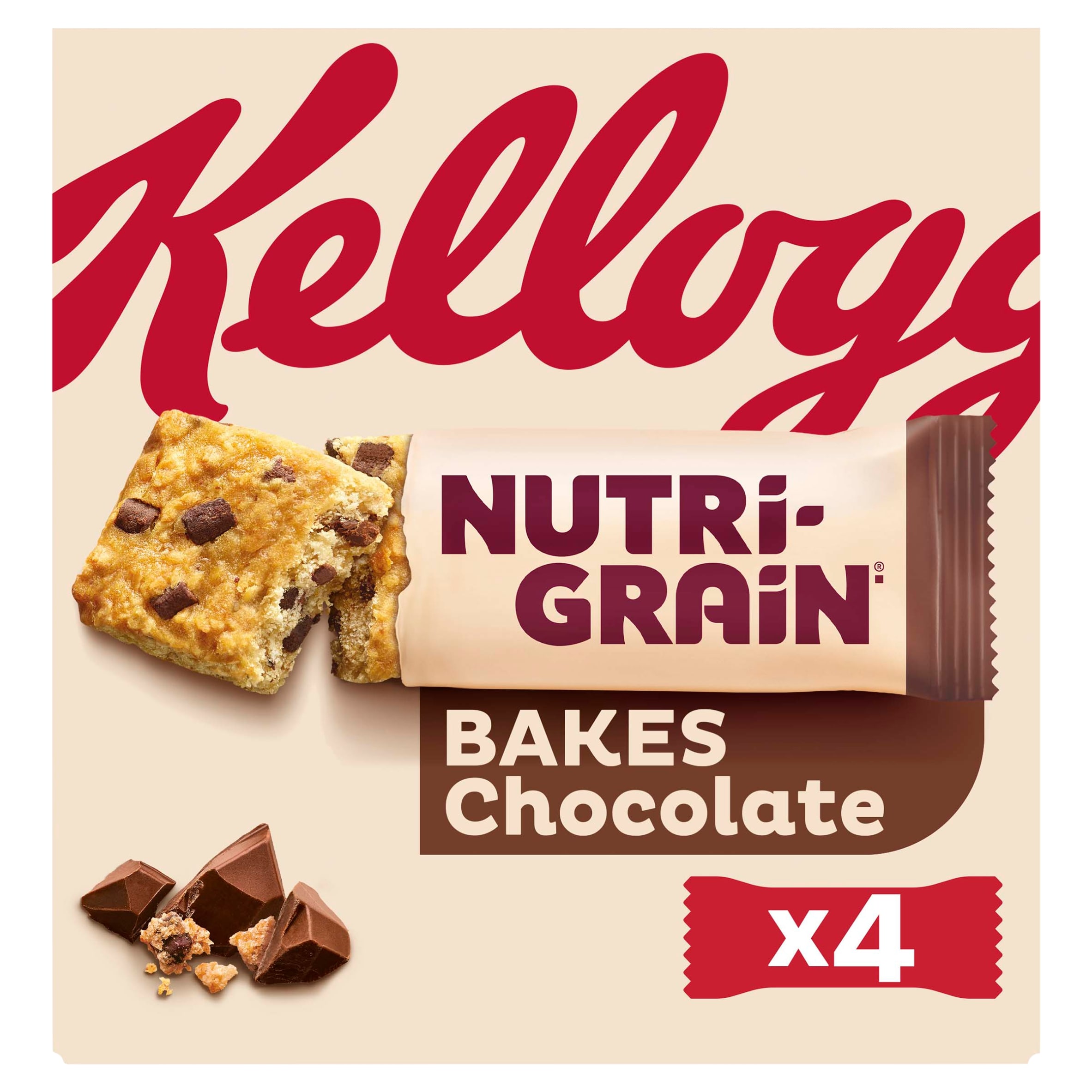 Kellogg's Nutri-Grain Bakes Chocolate 4x45g