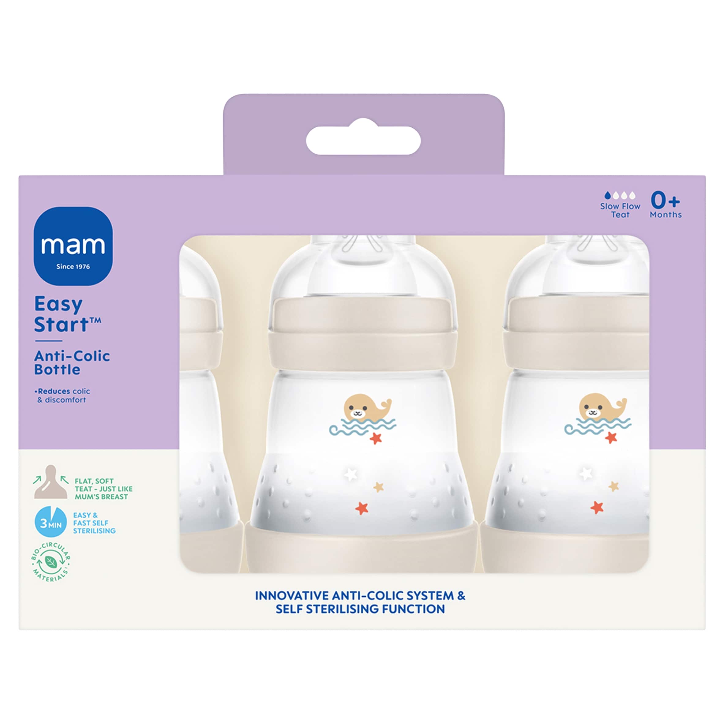 MAM EASY START ANTI COLIC 160ML BOTTLE 3 PACK