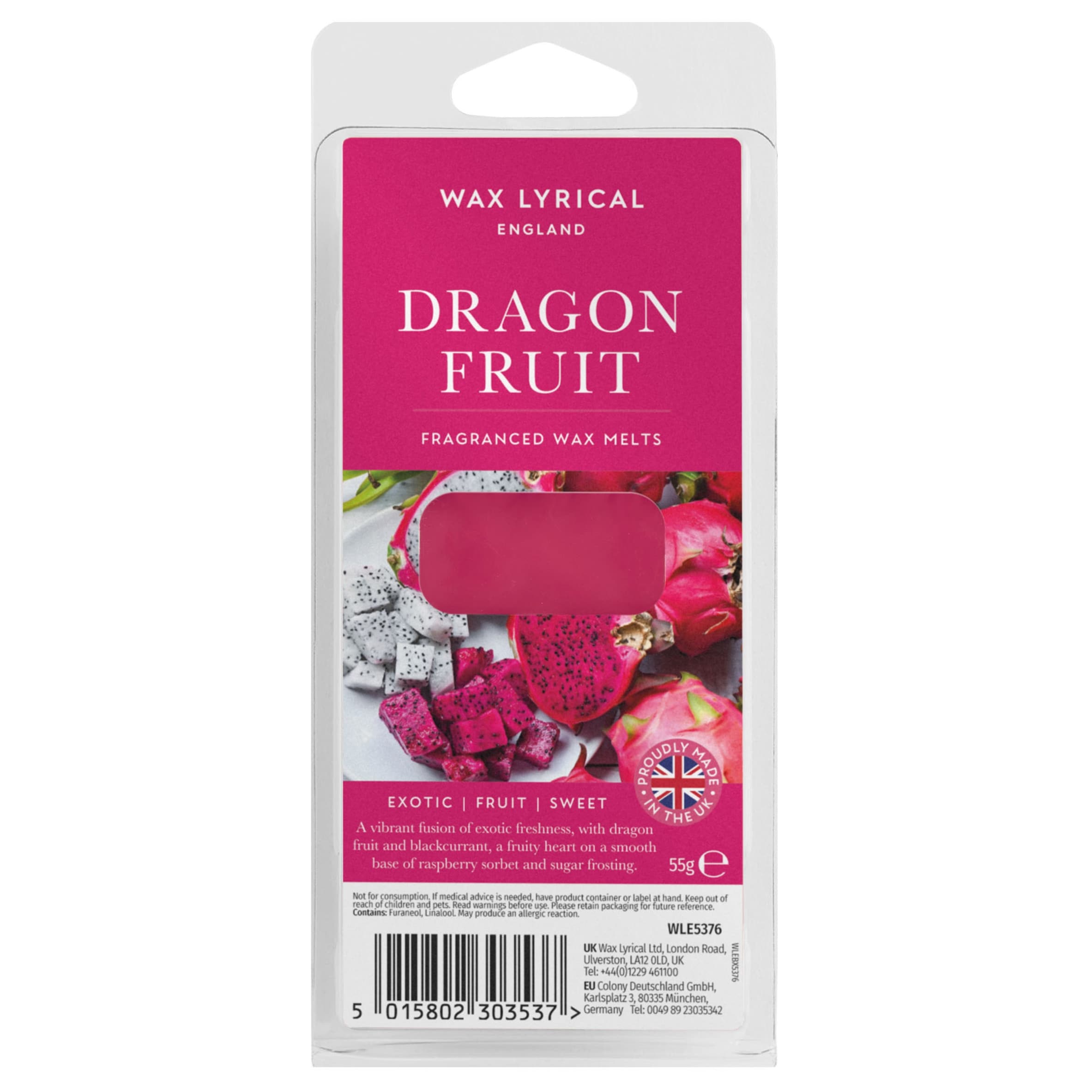 Wax Lyrical England Dragon Fruit Wax Melt 55g
