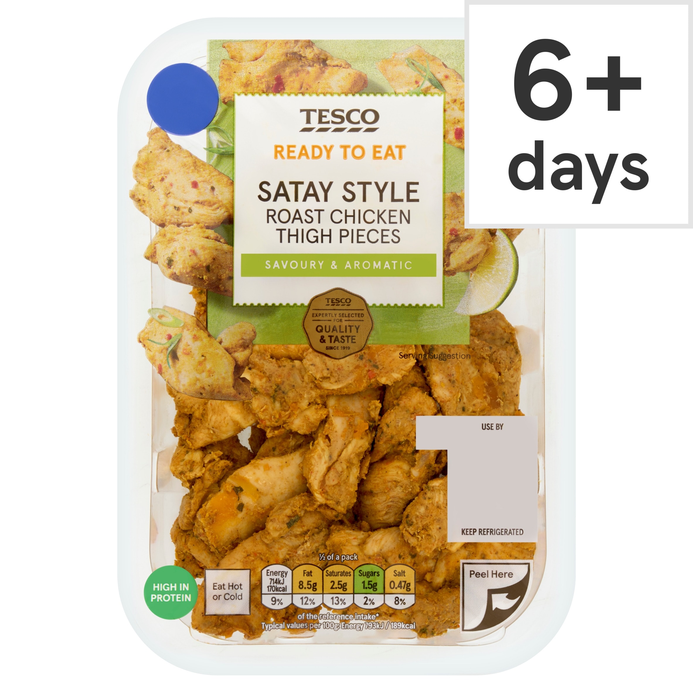 Tesco Satay Style Roast Chicken Thigh Pieces 180g
