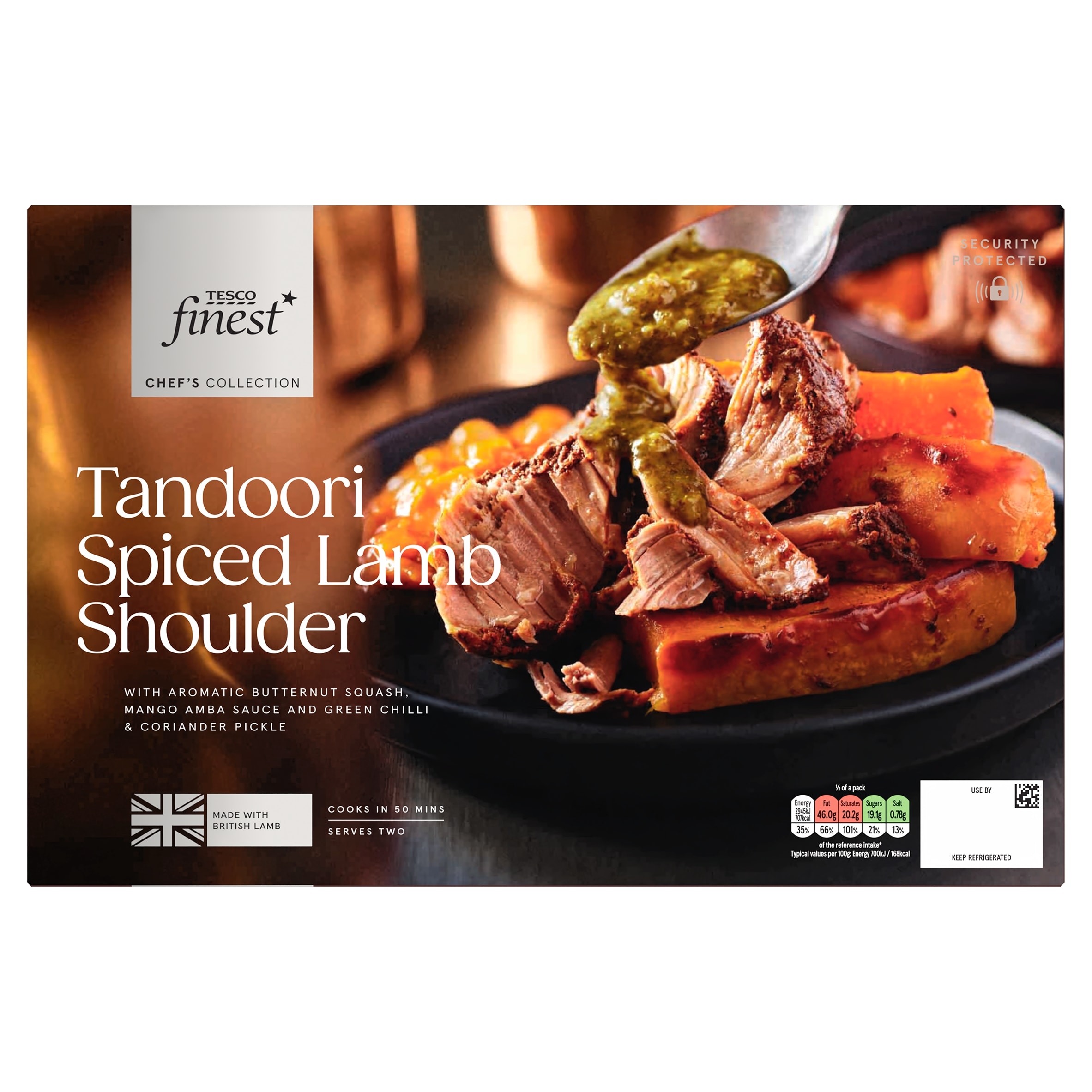 Tesco Finest Chef's Collection Tandoori Spiced Lamb Shoulder 960g
