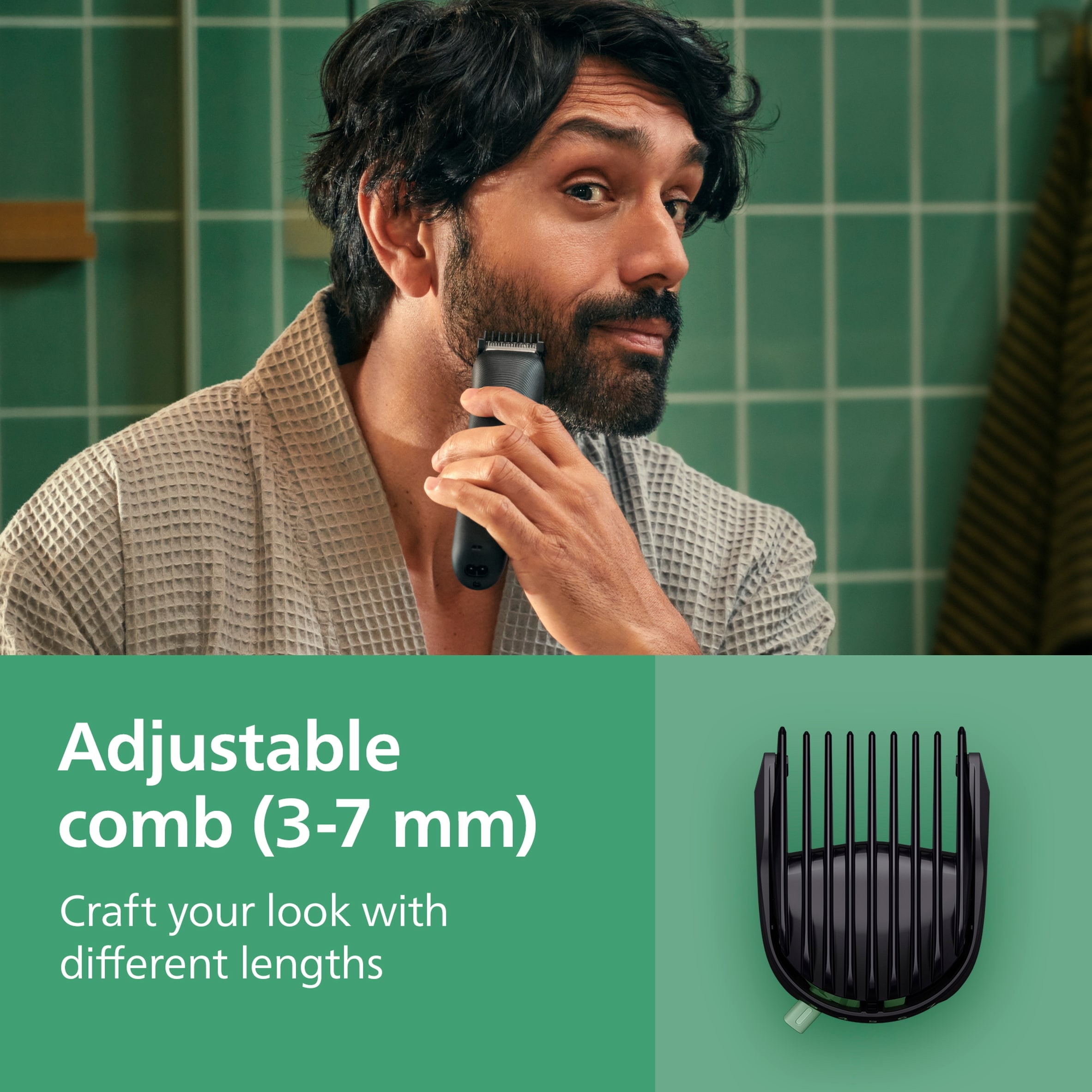 Philips Series 3000, All-in-one, 8-in-1 Trimmer for Face and Body - MG3940/15 thumbnail 5