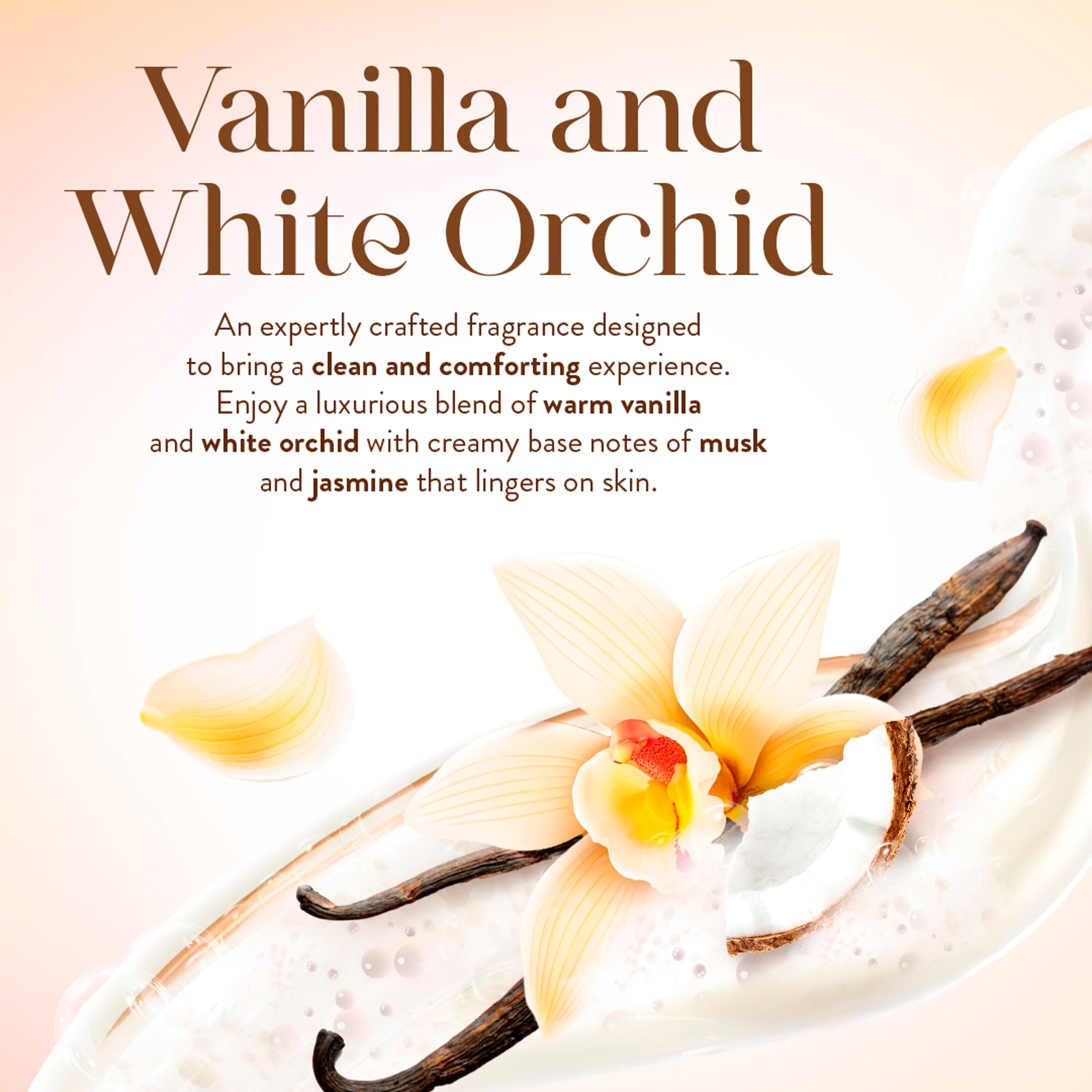 IMPERIAL LEATHER ULTIMATE MOISTURE FOAMBURST VANILLA & WHITE ORCHID 200ML thumbnail 5