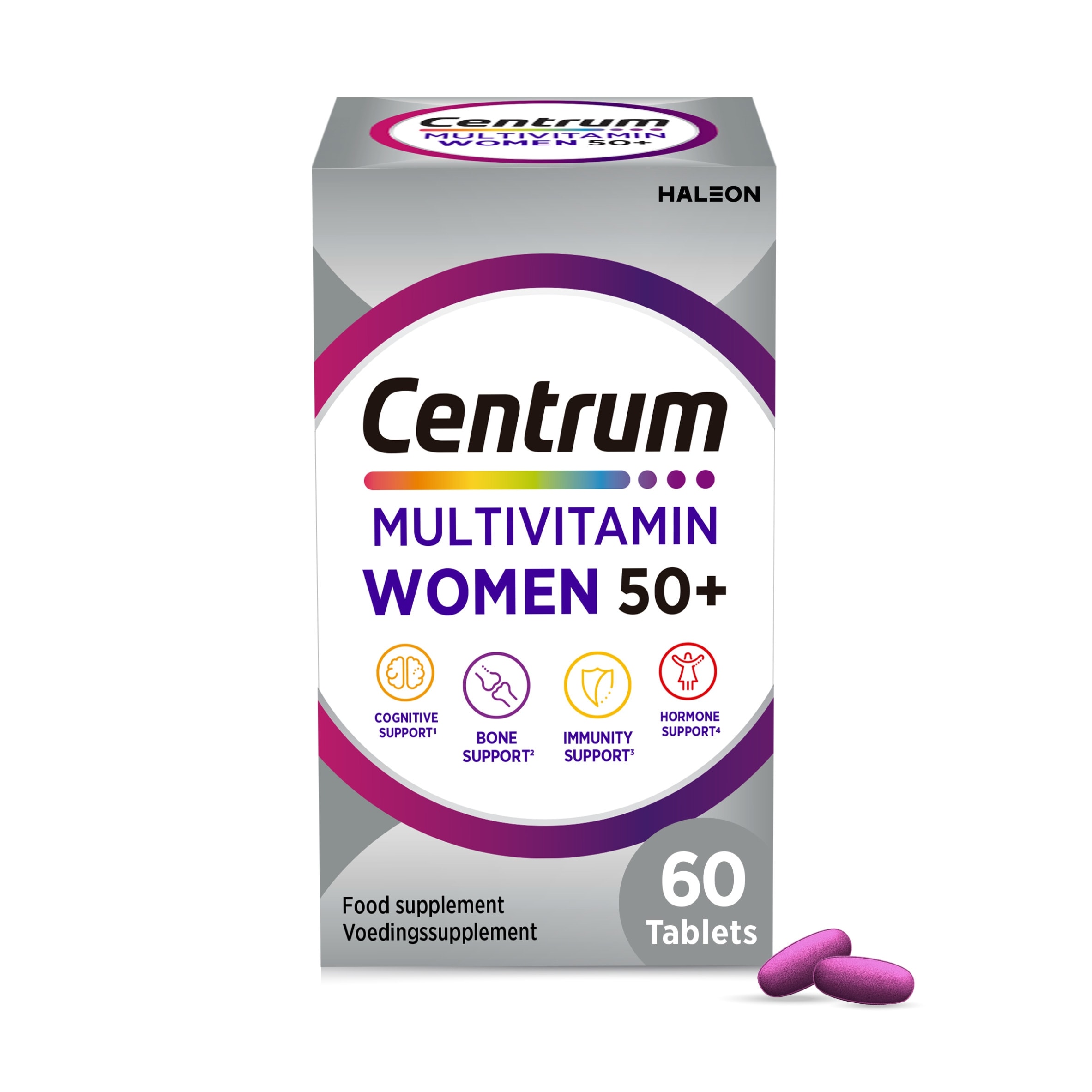 Centrum Women 50+ Multivitamins & Minerals Tablets 60s