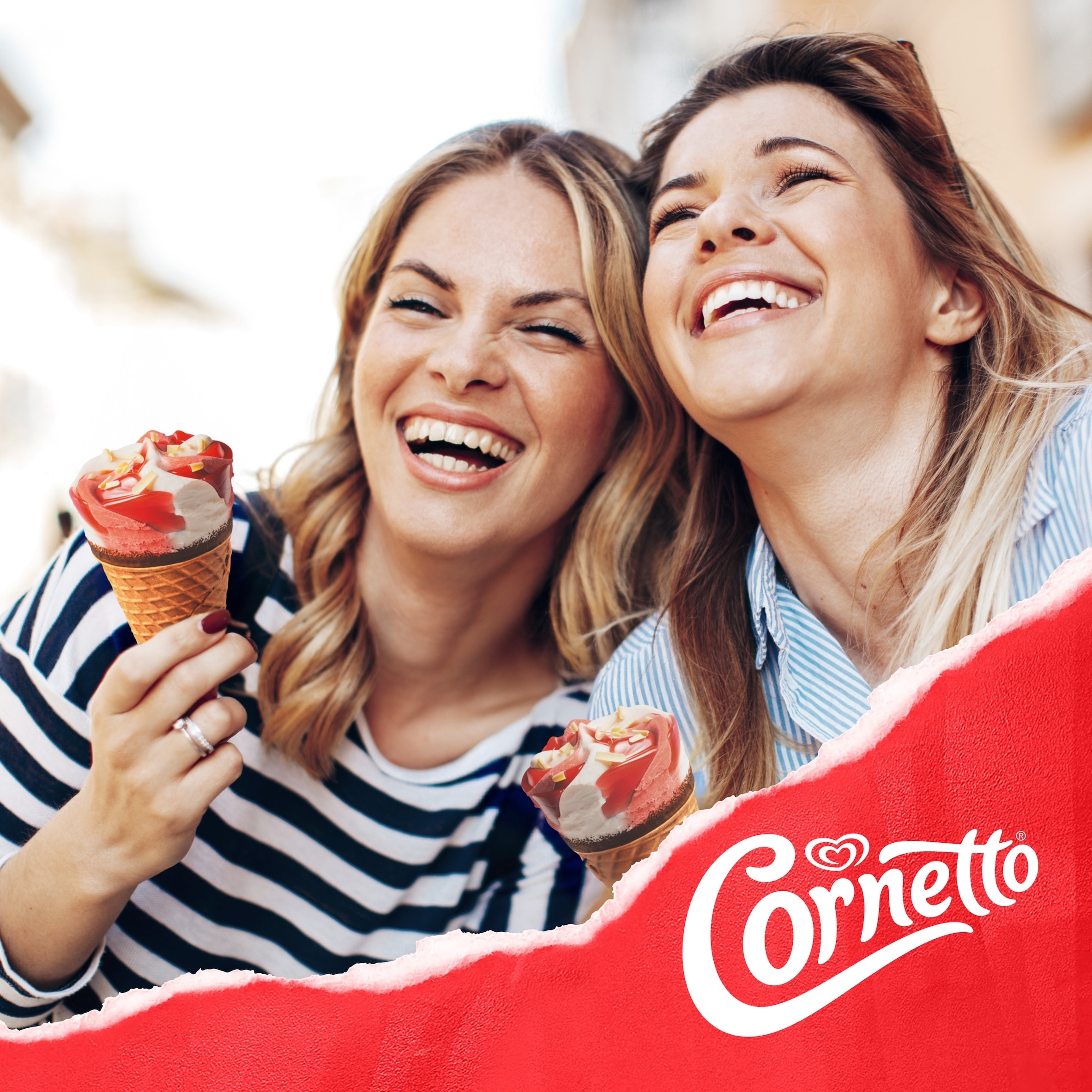 Cornetto Strawberry Ice Cream Cones 6 x 90ml thumbnail 5
