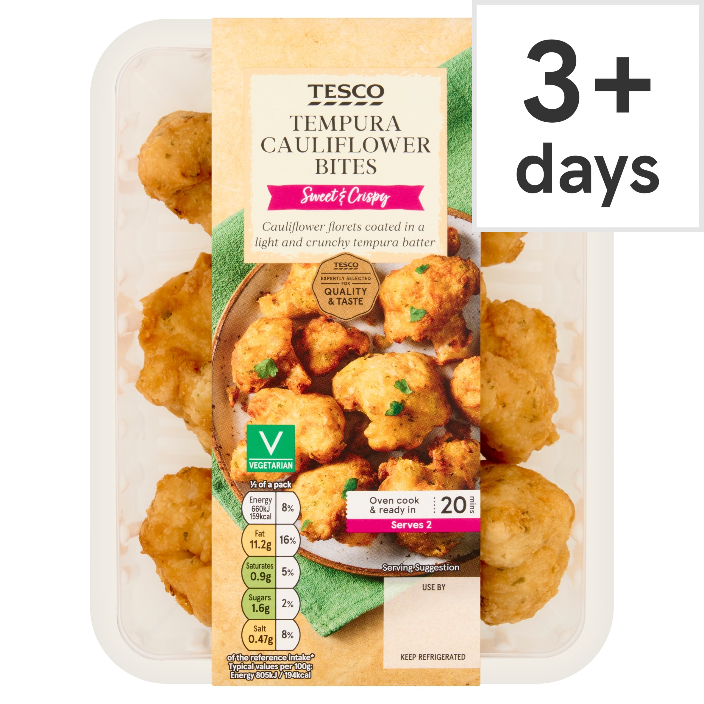Tesco Tempura Cauliflower Bites 200g