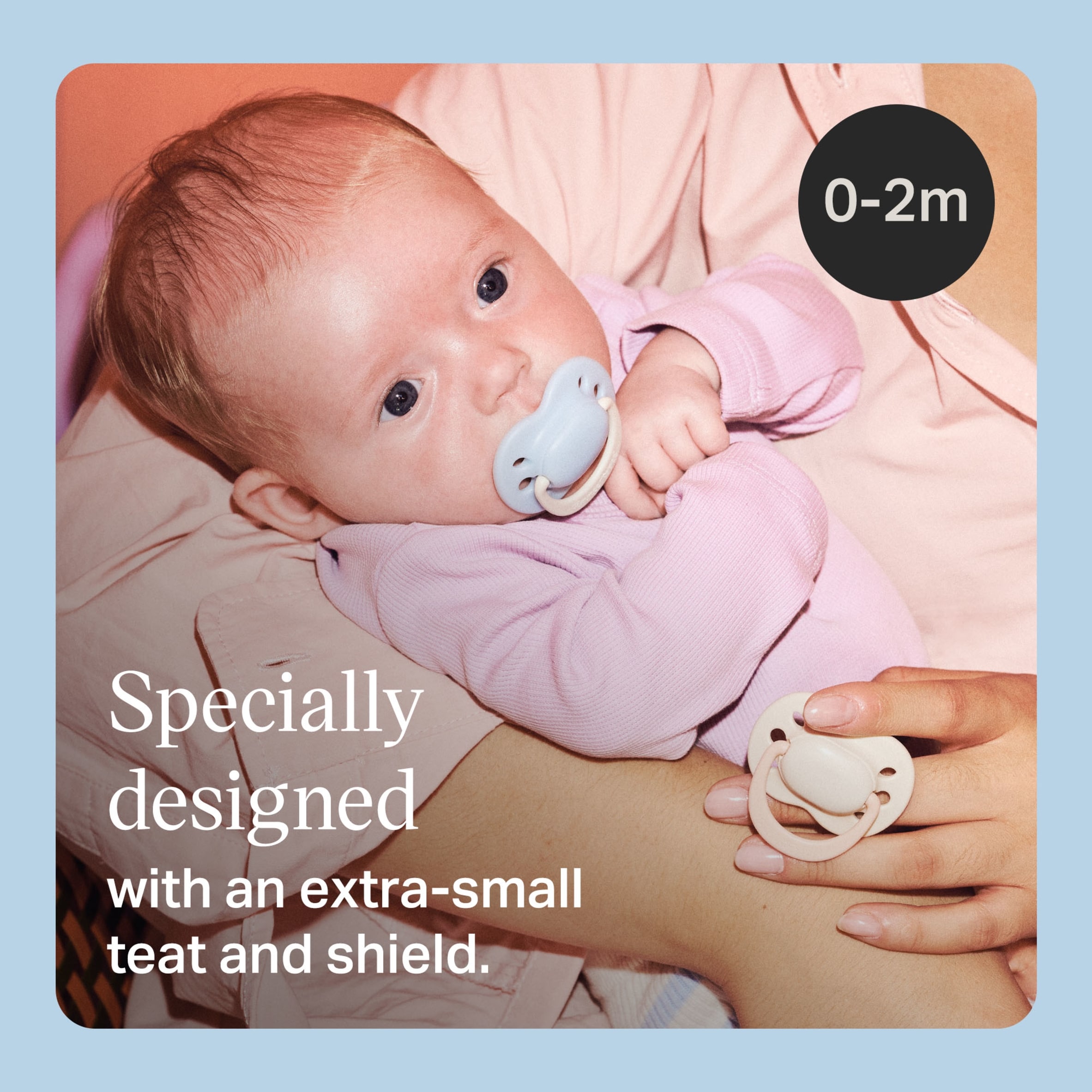 TOMMEE TIPPEE NEWBORN ORTHODONTIC SILICONE 0-2M 2 SOOTHERS thumbnail 2