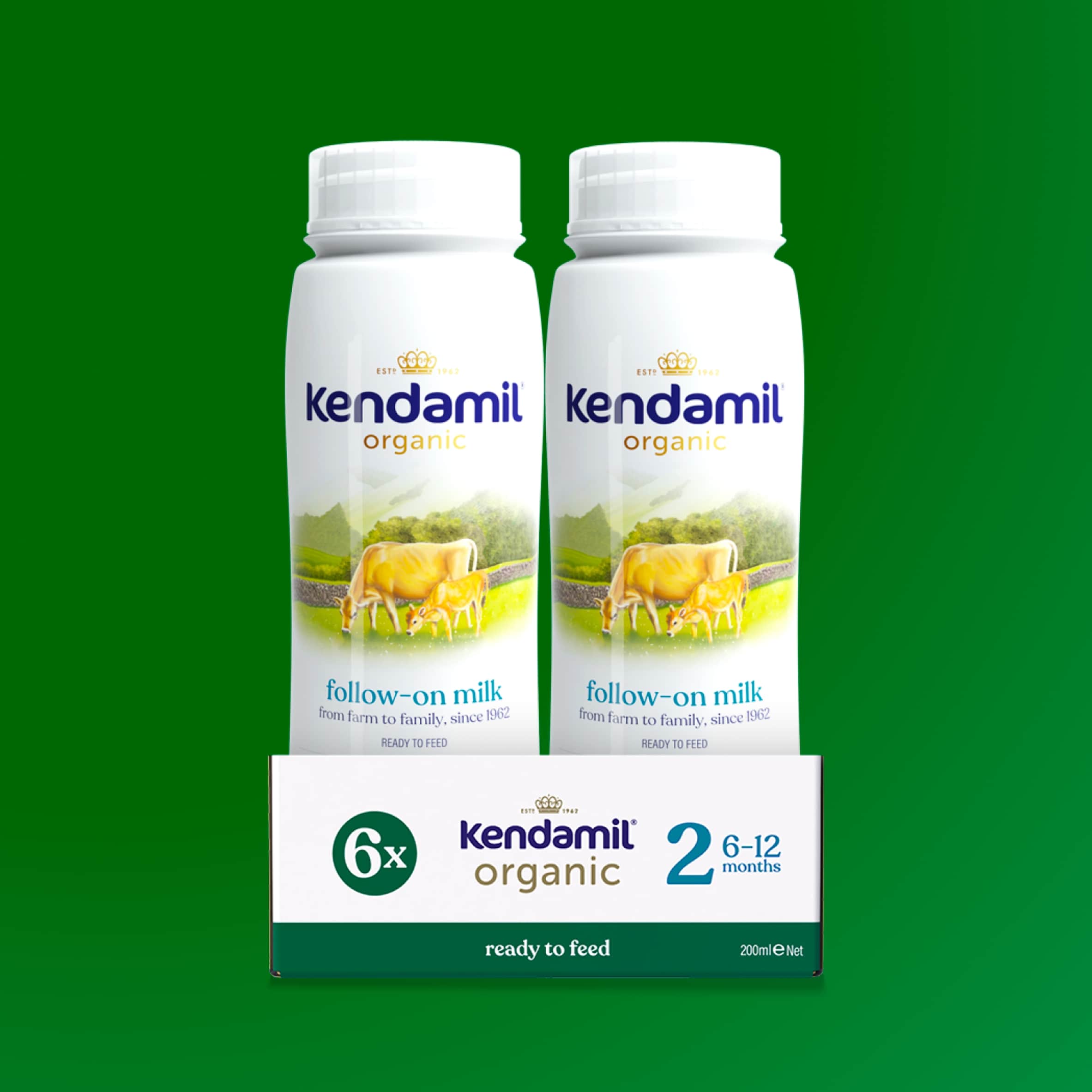 Kendamil Organic Ready to Feed 6x200ml 6-12 months thumbnail 3