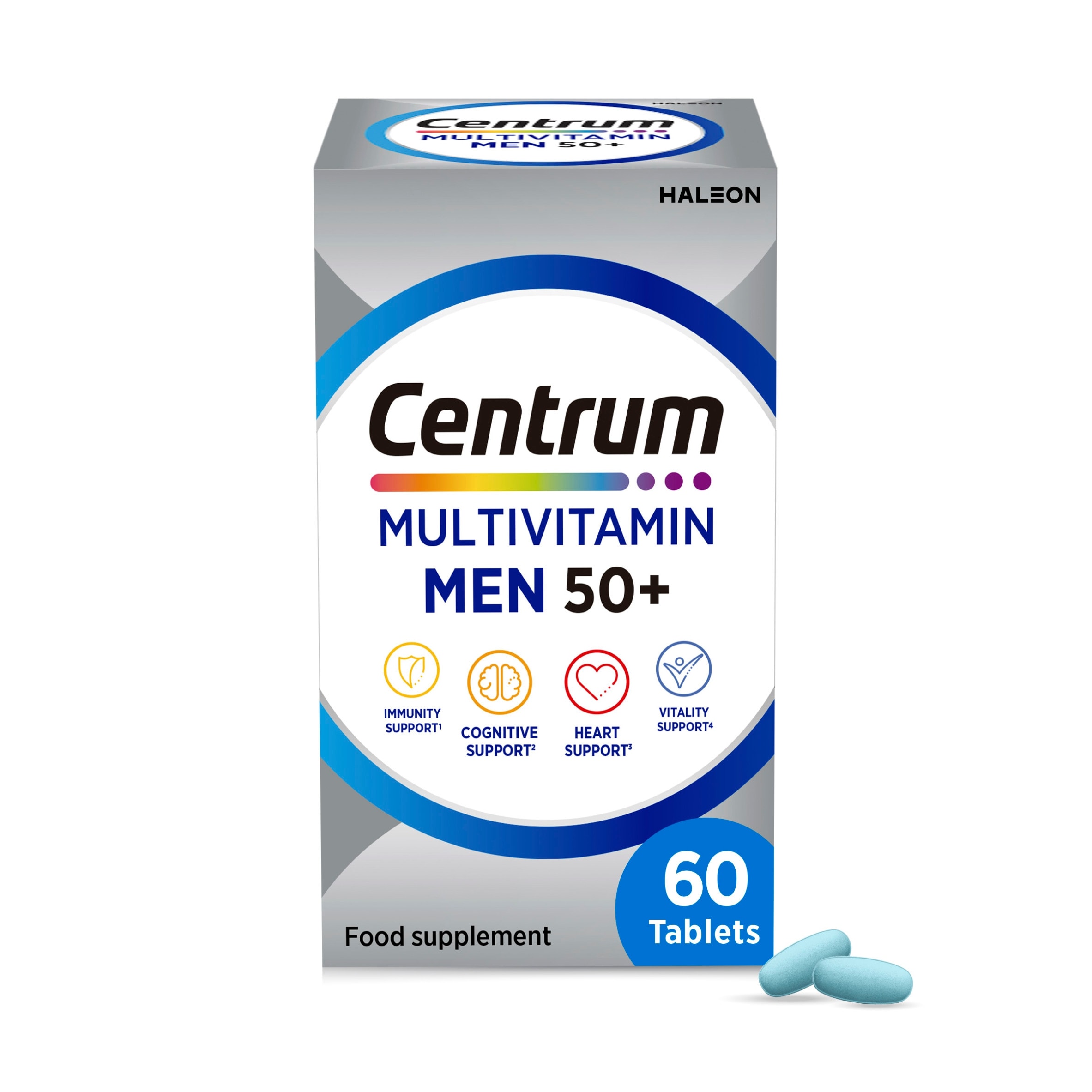 Centrum Men 50+ Multivitamins & Minerals Tablets 60s