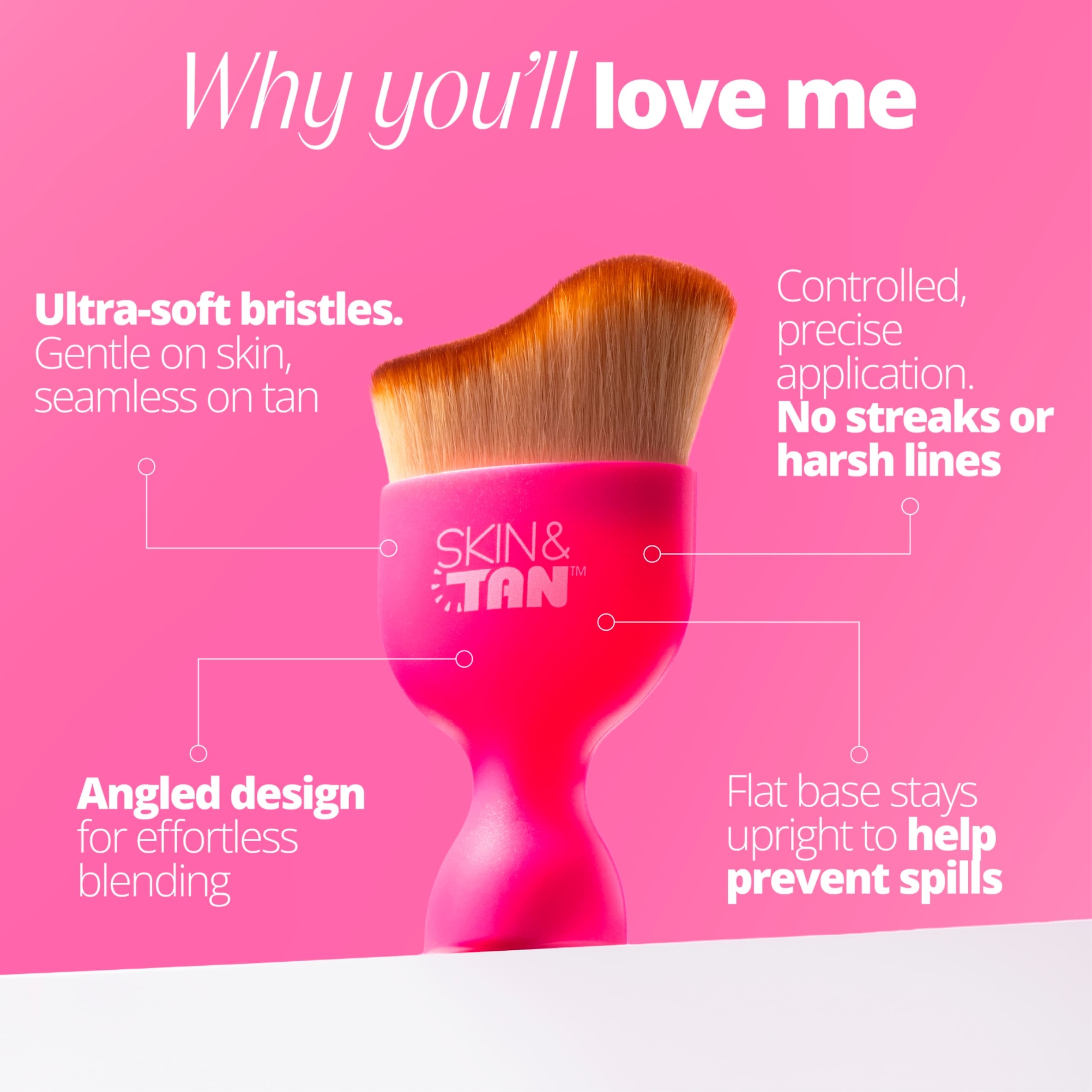 SKIN & TAN Miracle Brush Pink thumbnail 2