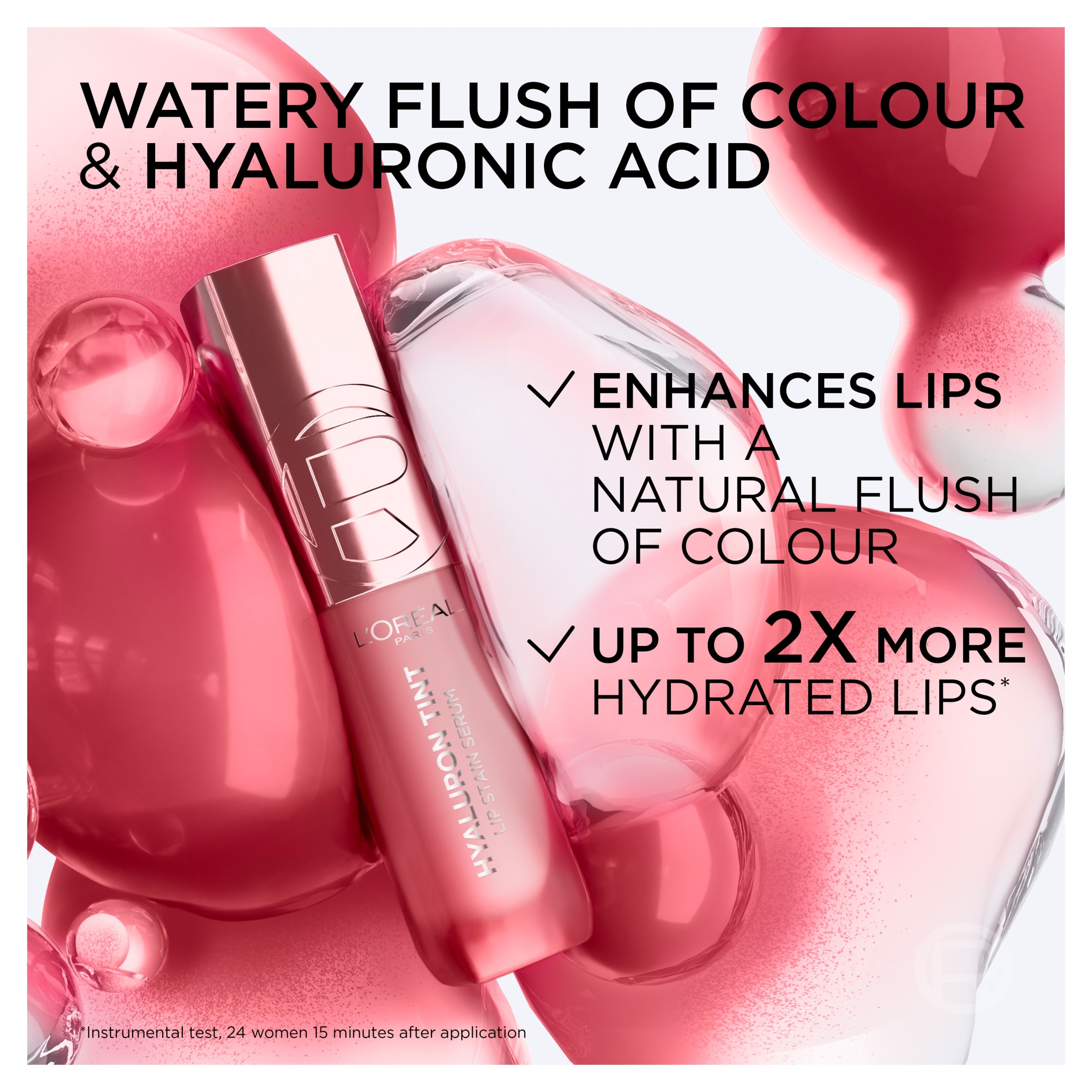 L'Oreal Paris, Hyaluron Tint Lip Stain Serum, 601 Worth it thumbnail 3