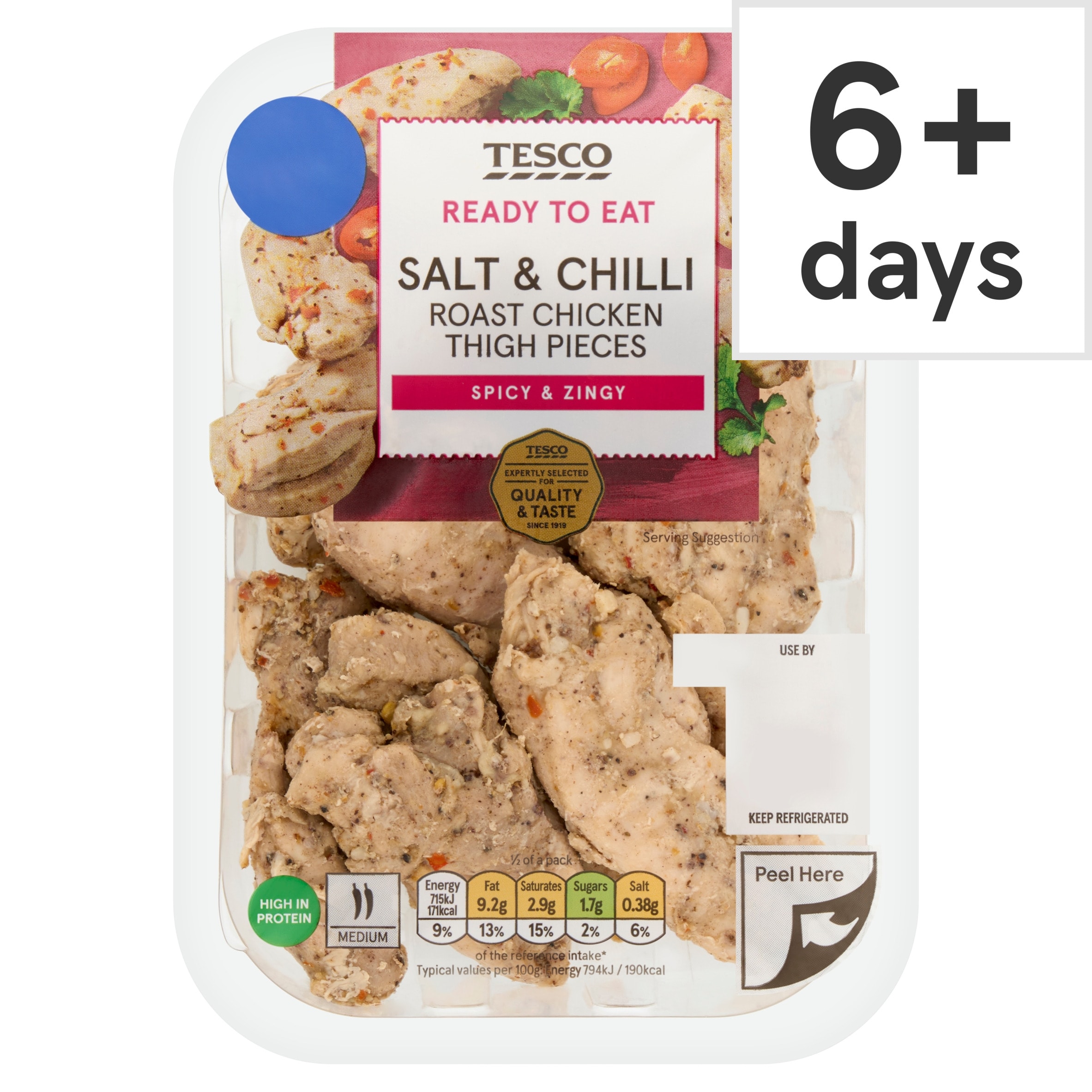 Tesco Salt and Chilli Roast Chicken Thigh Pieces 180g