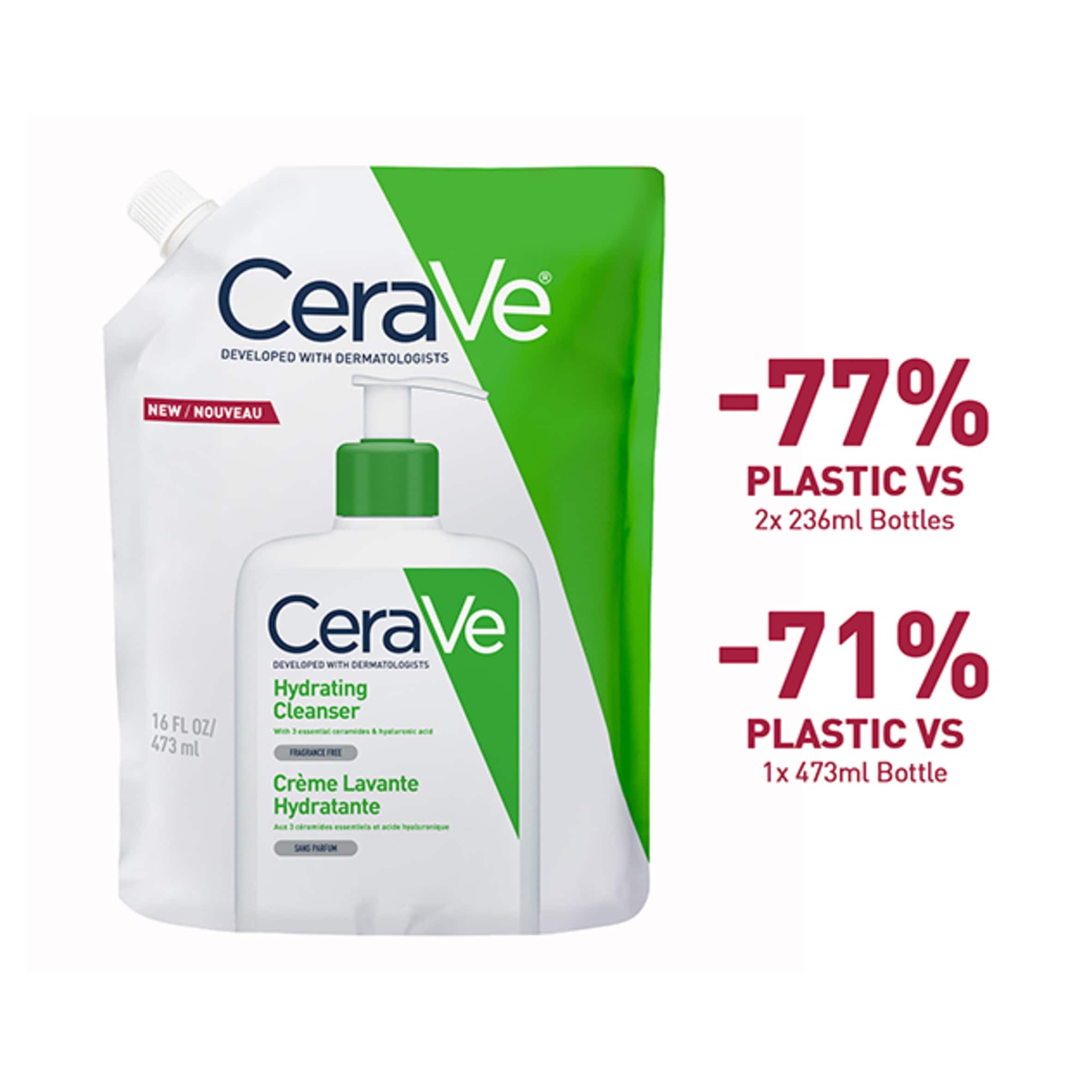 CeraVe Hydrating Cleanser Refill 473ml thumbnail 2
