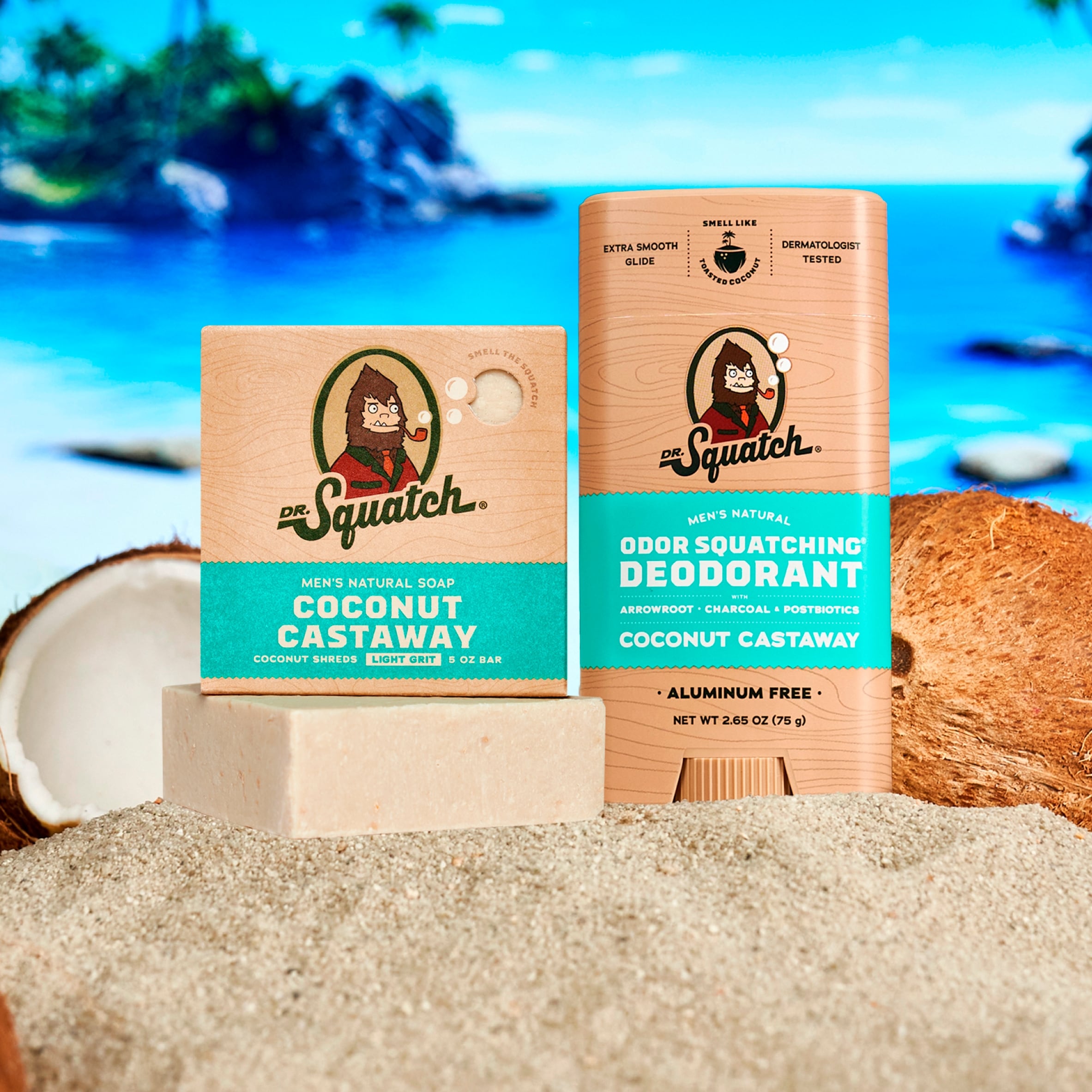 DR. Squatch Natural Soap Bar Coconut Castaway 141g thumbnail 5