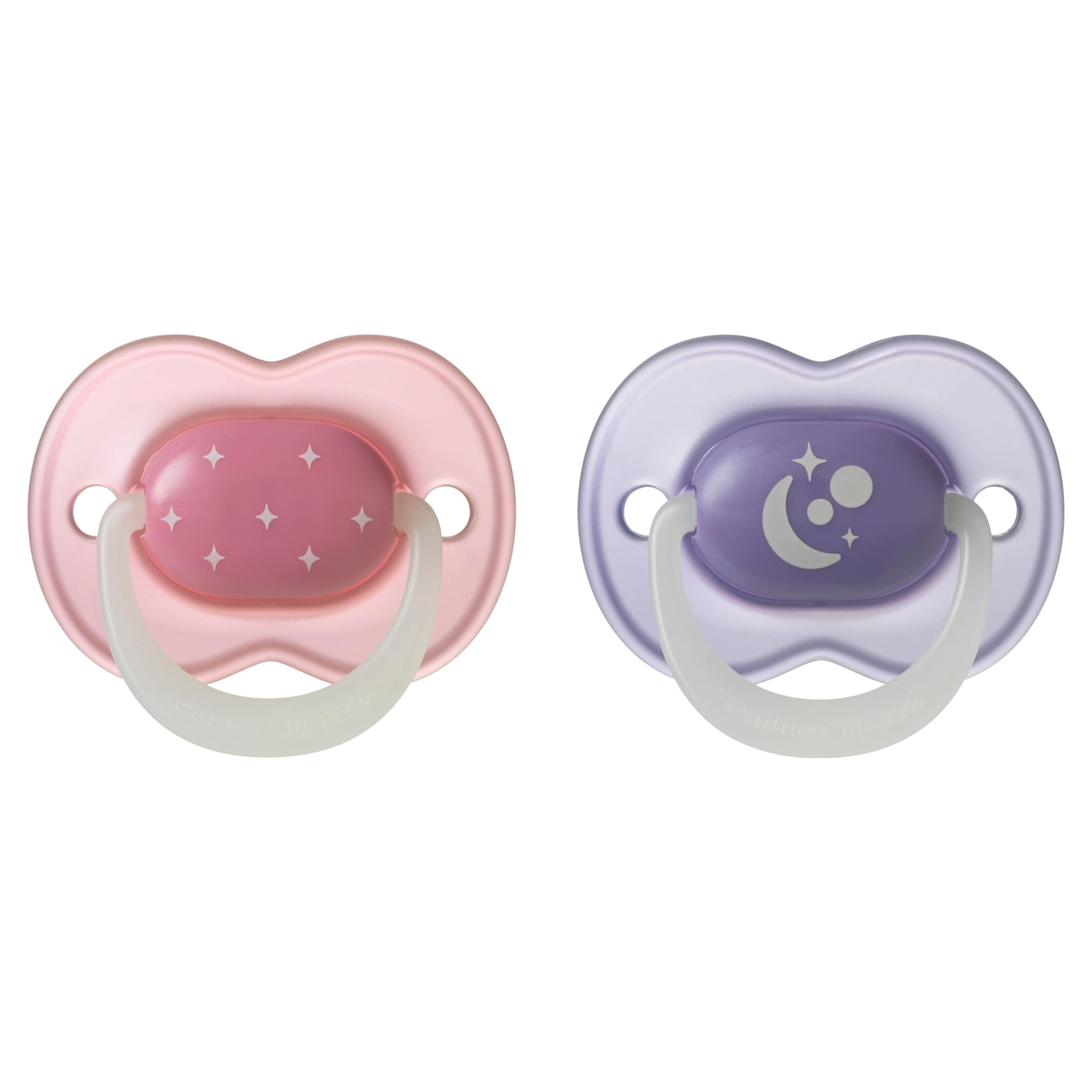TOMMEE TIPPEE NIGHT GLOW ORTHODONTIC SILICONE 6-18M 2 SOOTHERS