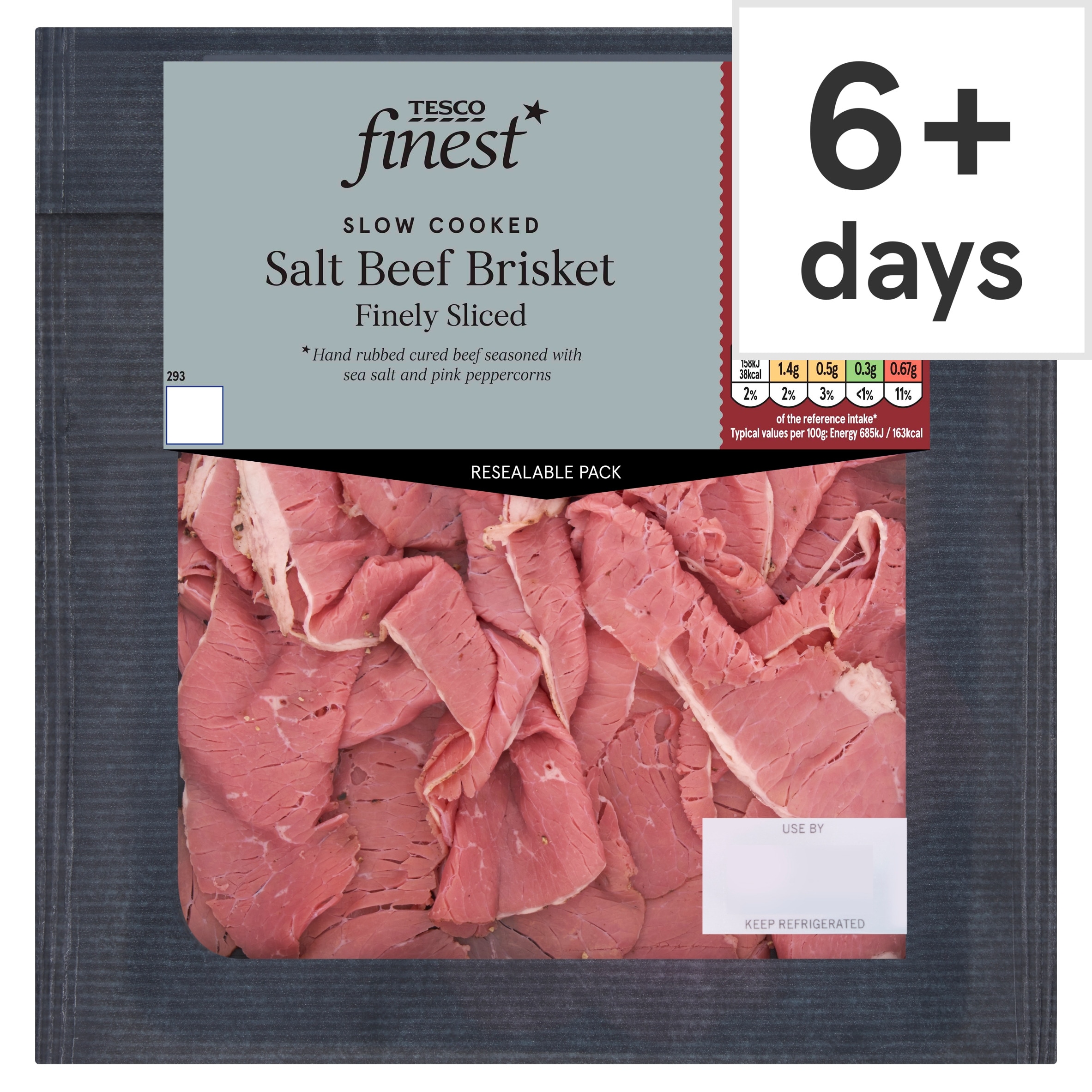 Tesco Finest Salt Beef Brisket 90g