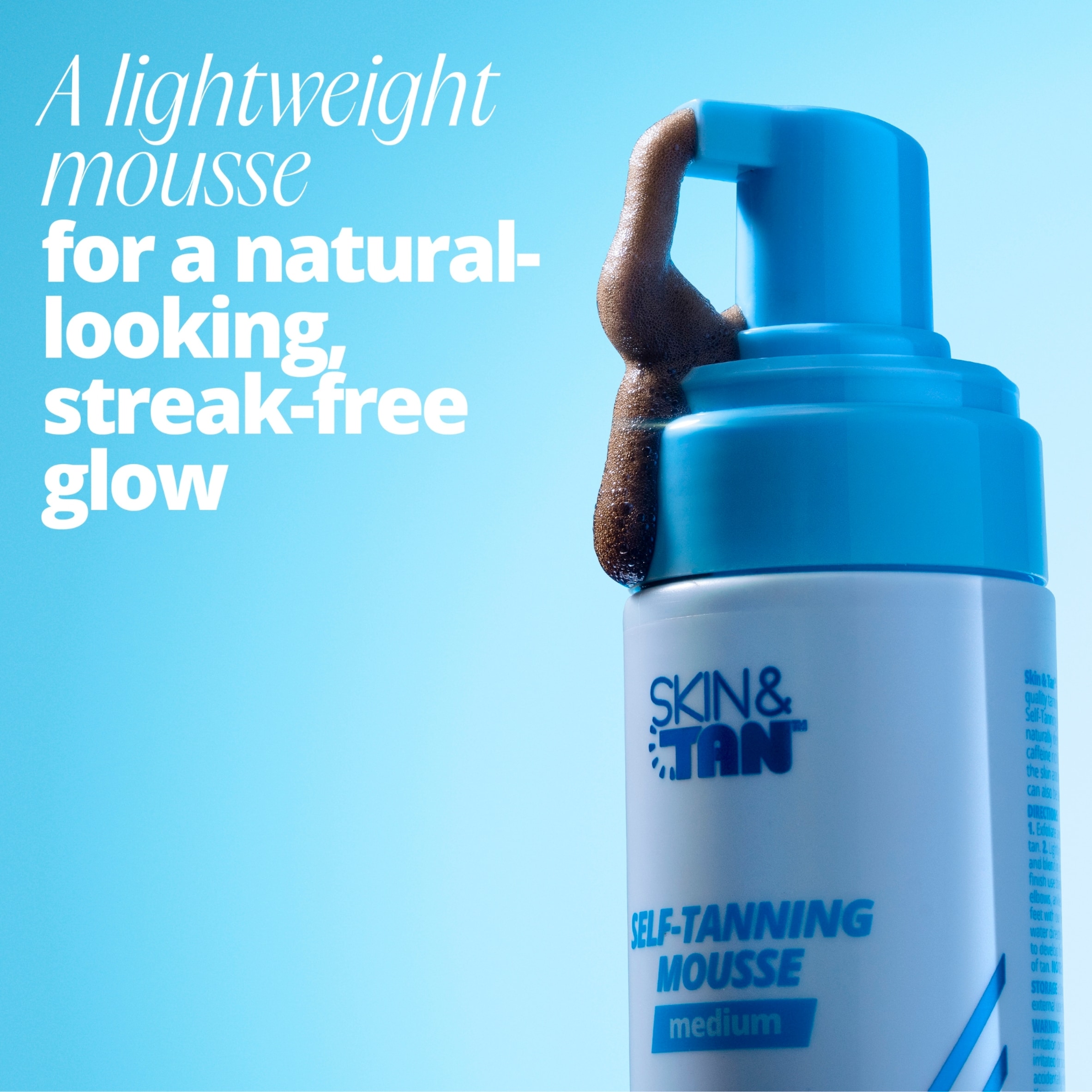 SKIN & TAN Self-Tanning Mousse Medium 150ml thumbnail 5