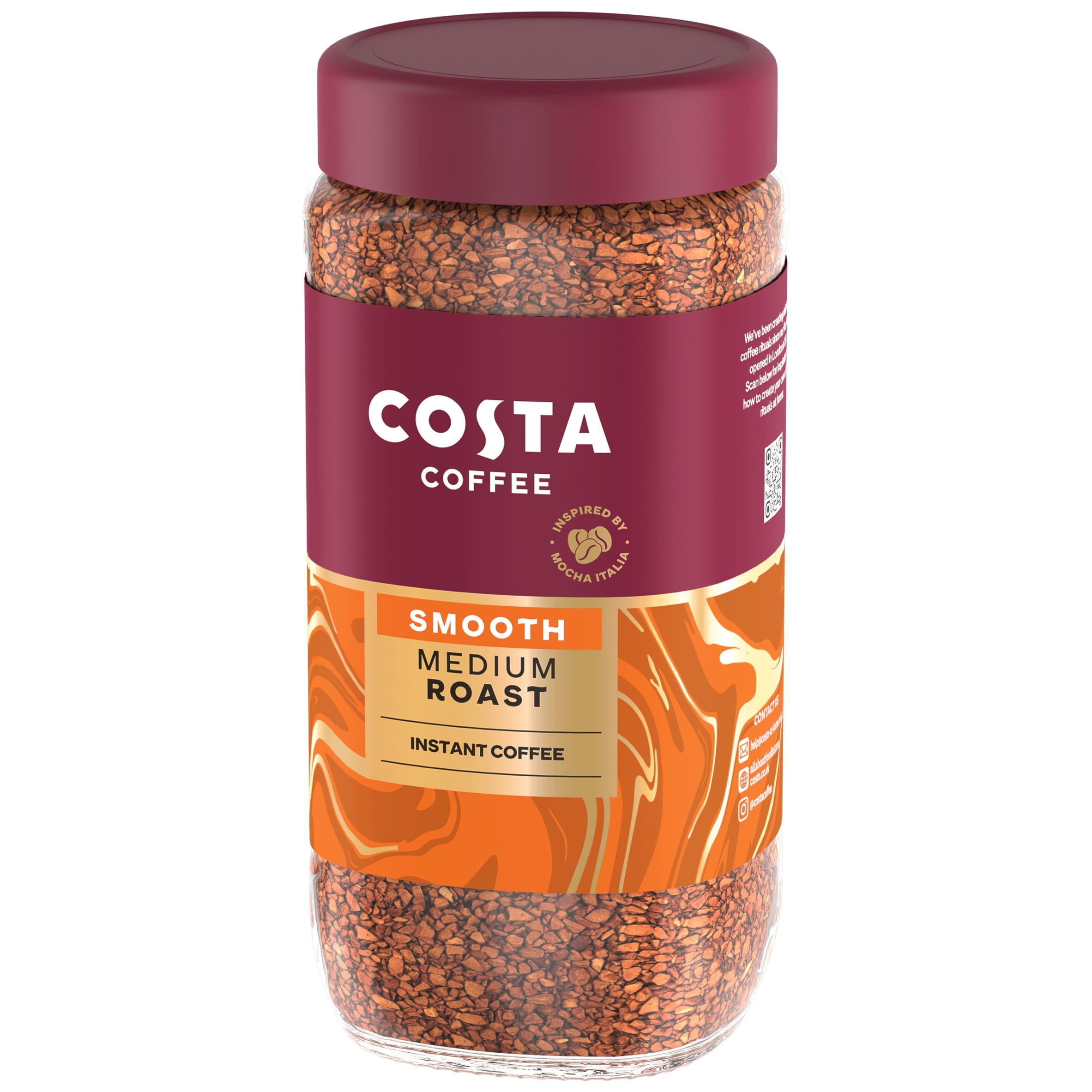 Costa Smooth medium blend instant coffee 190g thumbnail 3