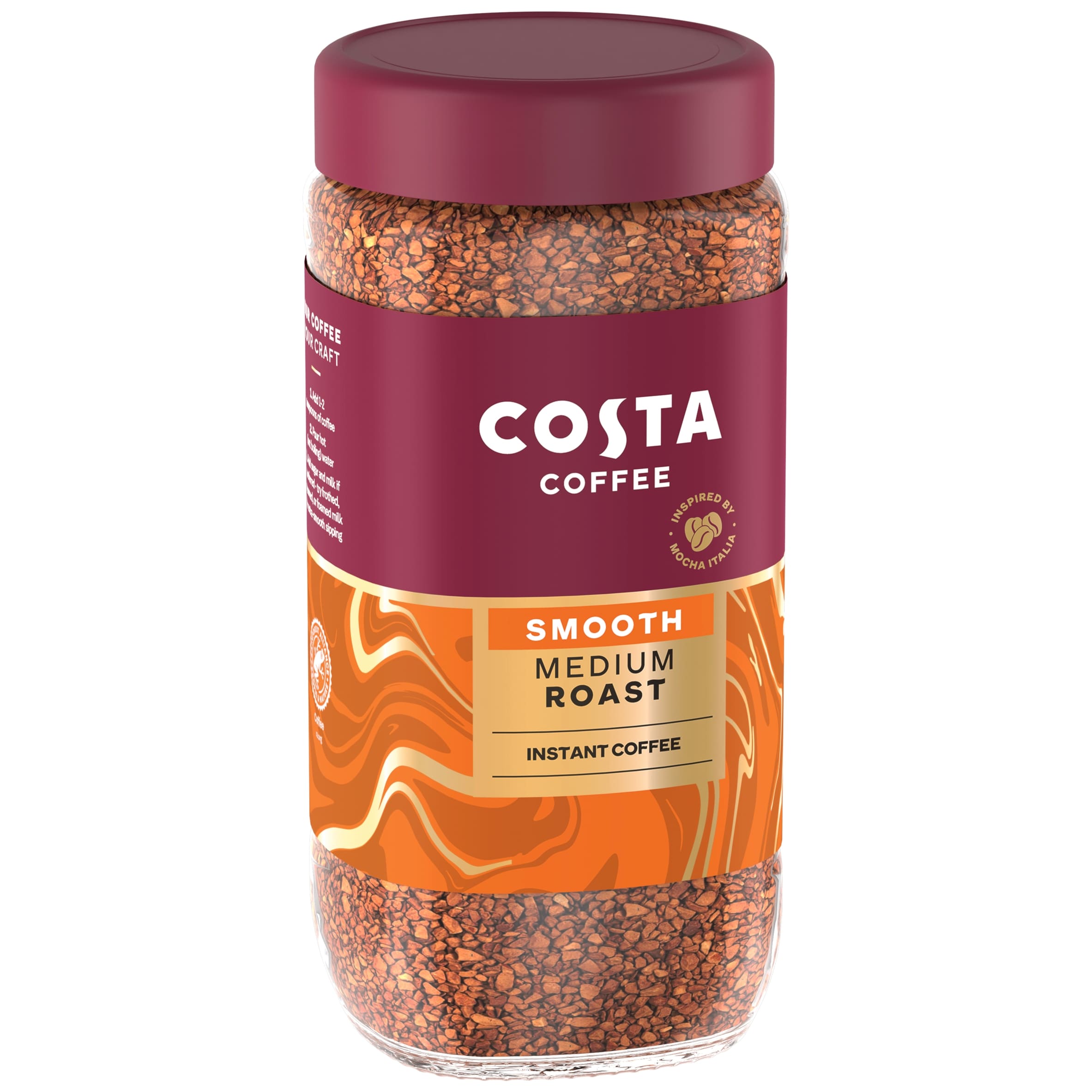 Costa Smooth medium blend instant coffee 190g thumbnail 4