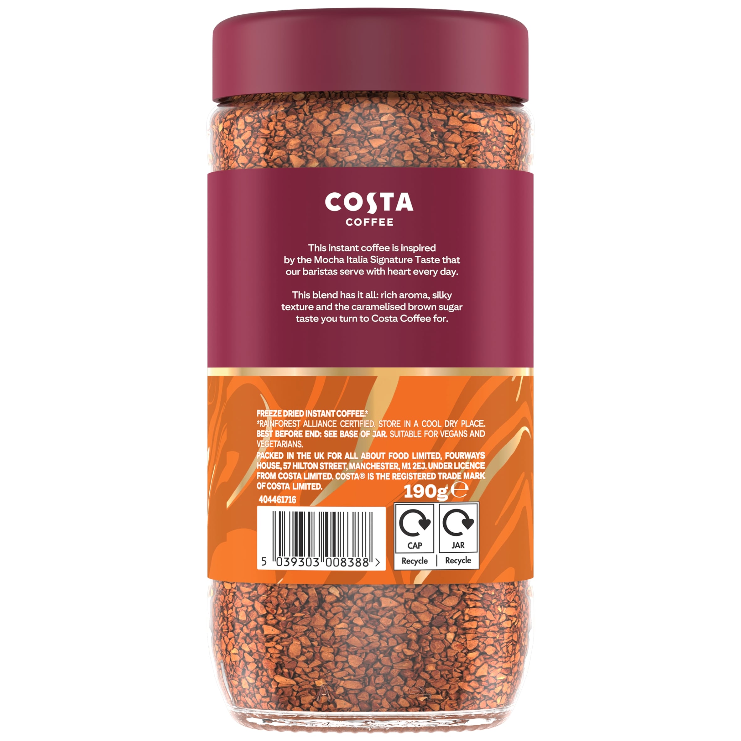 Costa Smooth medium blend instant coffee 190g thumbnail 5