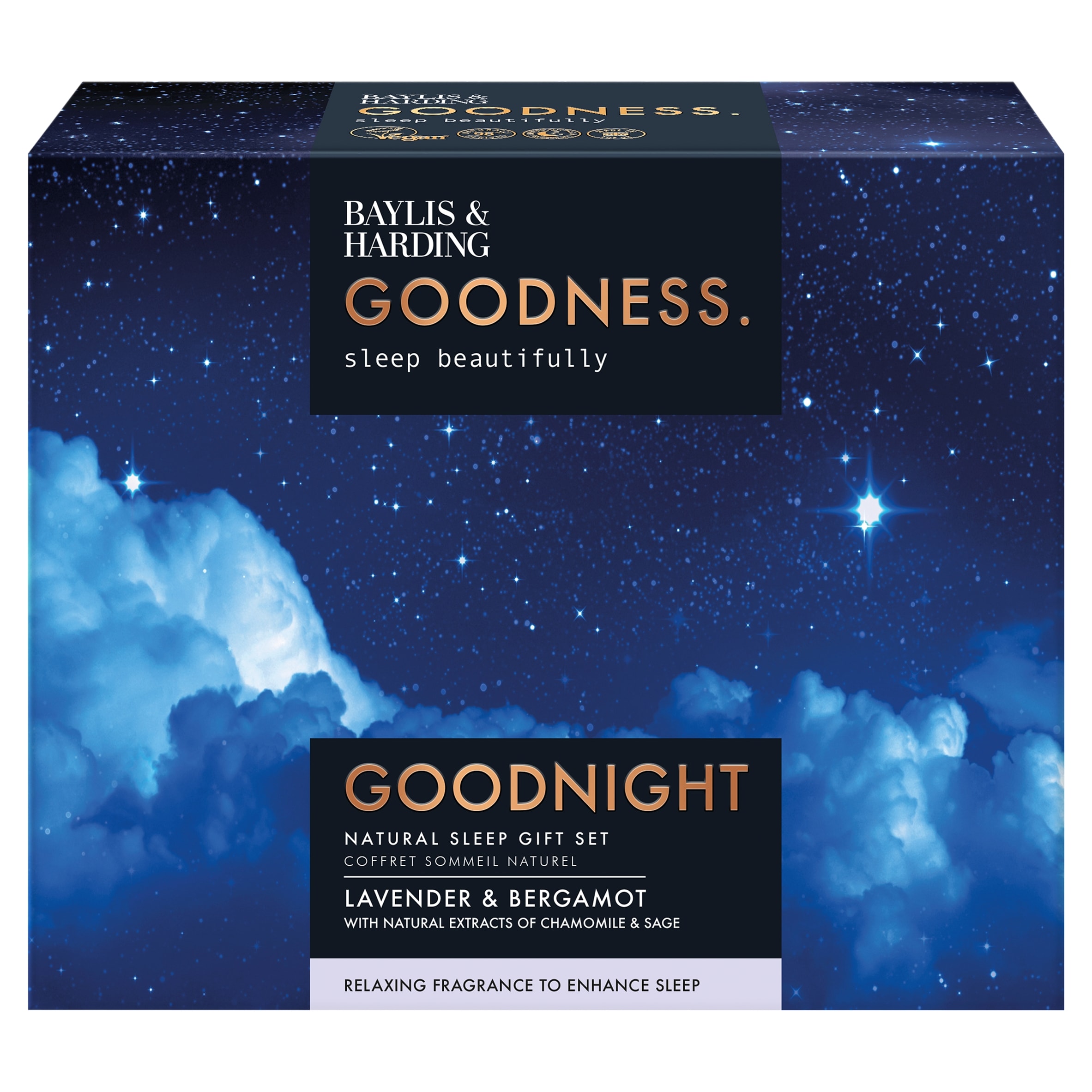 Baylis & Harding Goodness Sleep beautifully LAVENDER & BERGAMOT Goodnight Gift Set