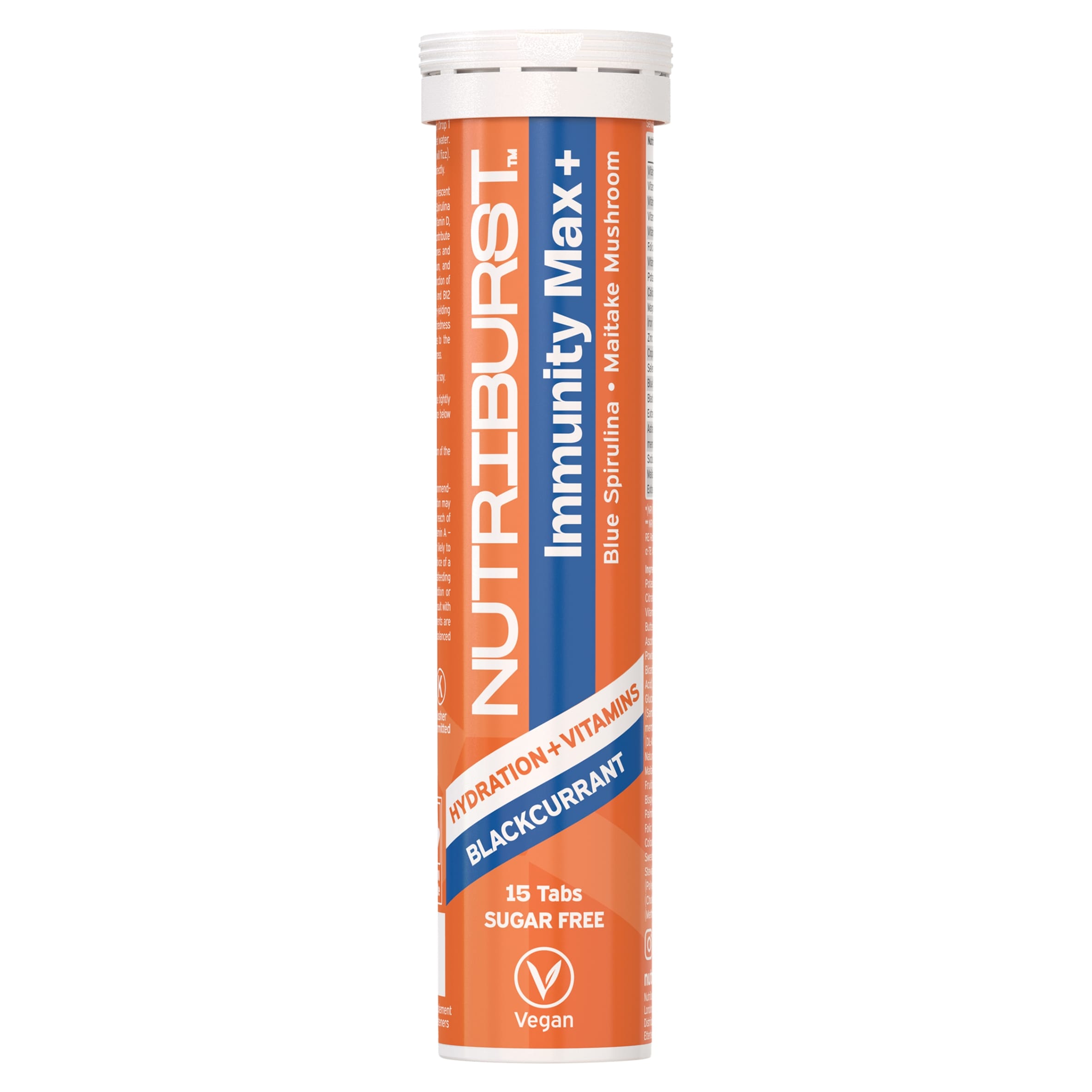 Nutriburst Immunity Max+ Blackcurrant Flavour 15 Effervescent Tablets