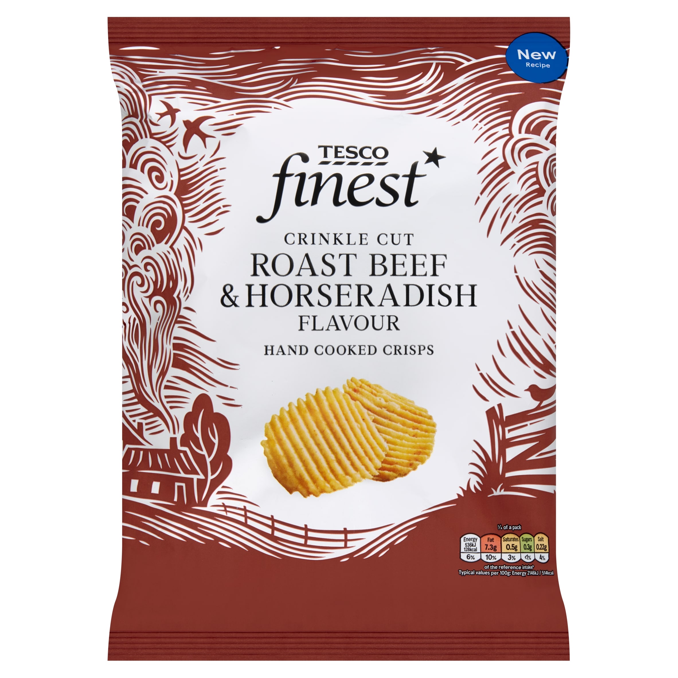 Tesco Finest Roast Beef & Horseradish Crinkle Cut 150g