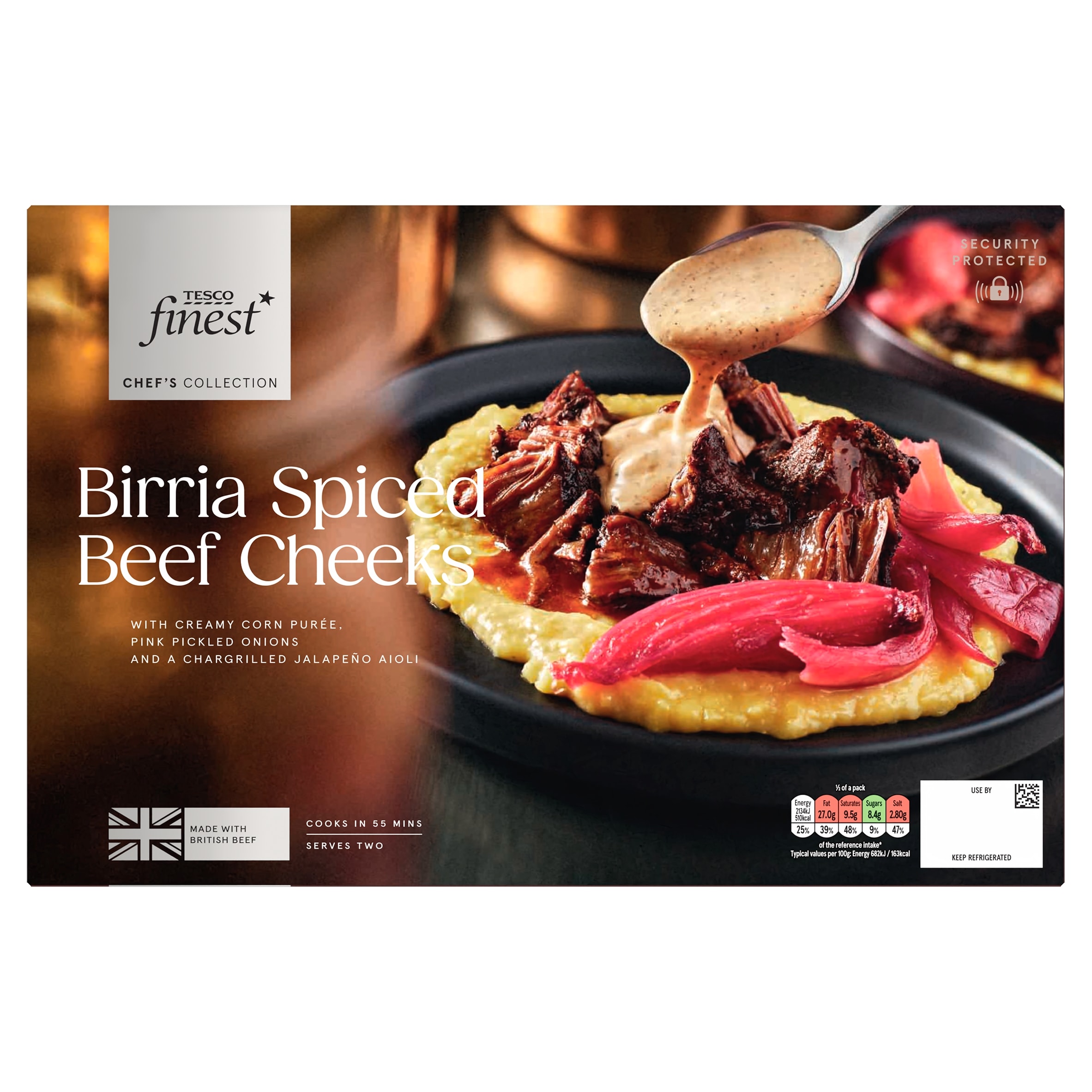 Tesco Finest Chef's Collection Birria Spiced Beef Cheeks 770g