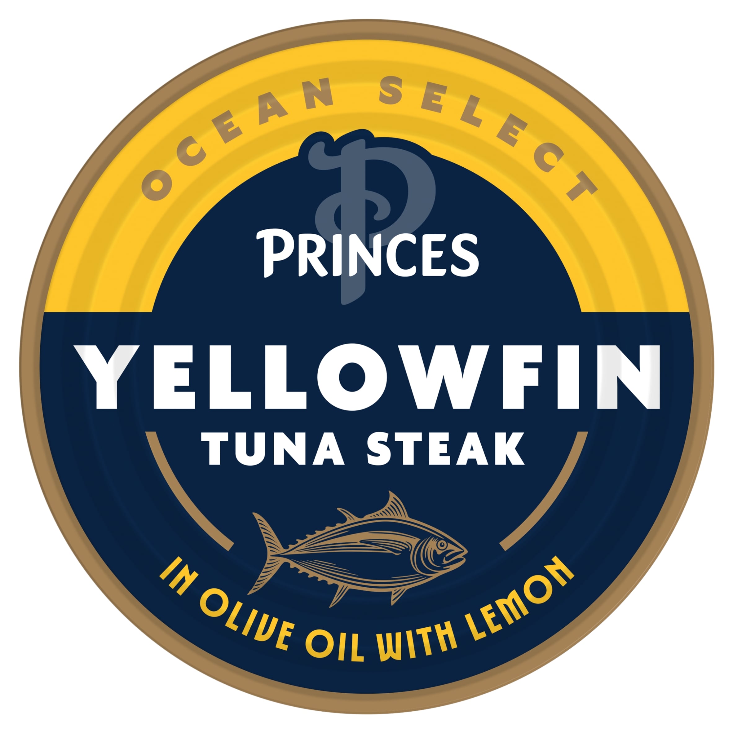 PRINCES OCEAN SELECT YELLOWFIN TUNA STEAK IN OLIVE OIL WITH LEMON 160G