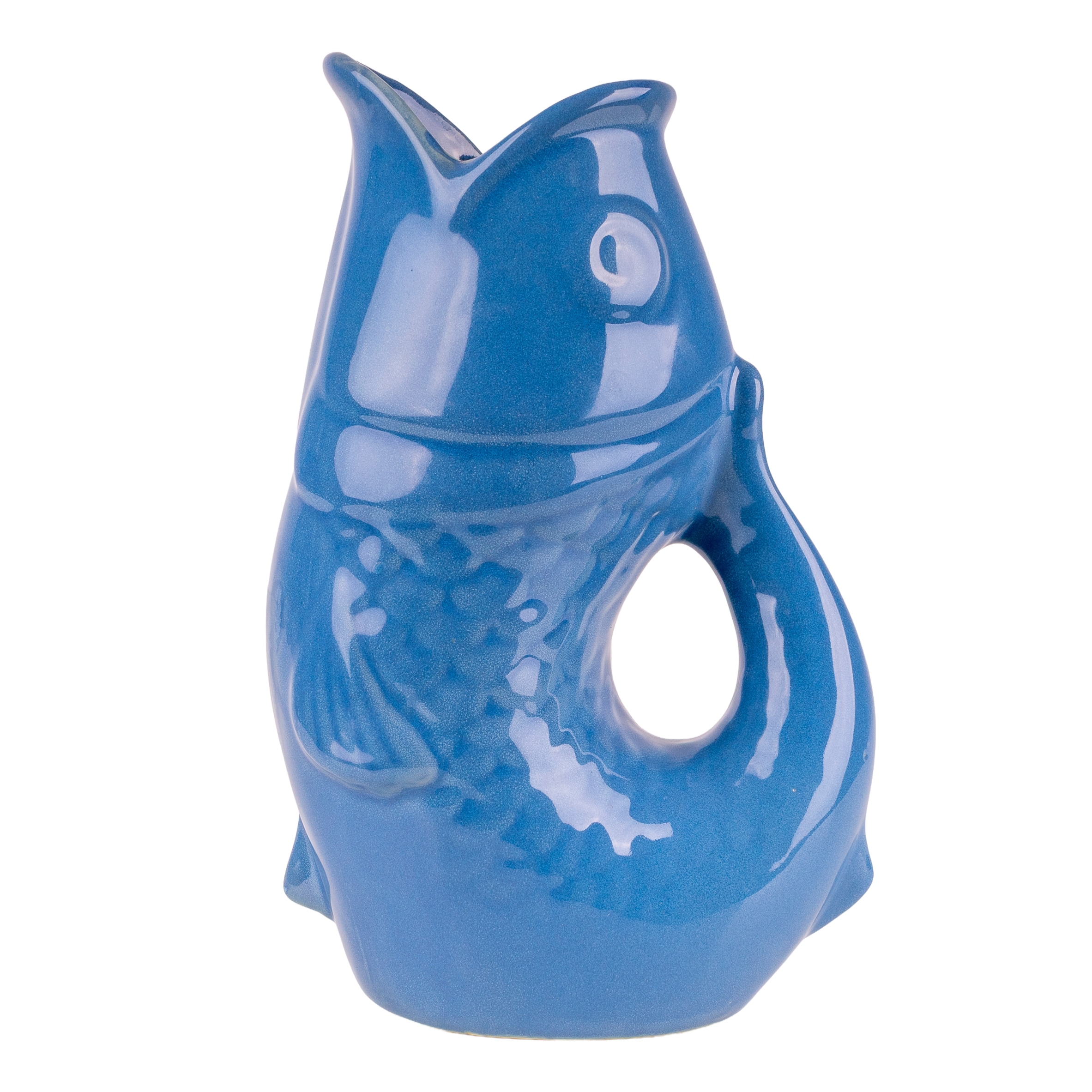 Candlelight Blue Fish Jug