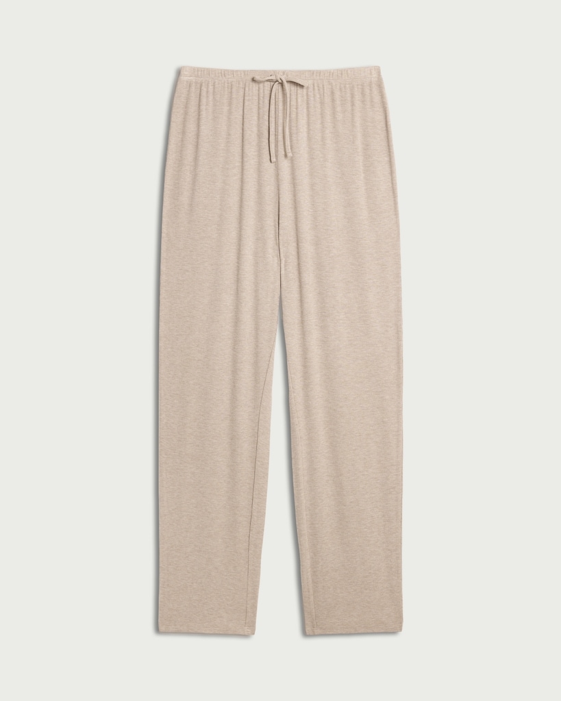F&F CoolEase™ Ribbed Pyjama Bottoms in Stone thumbnail 4