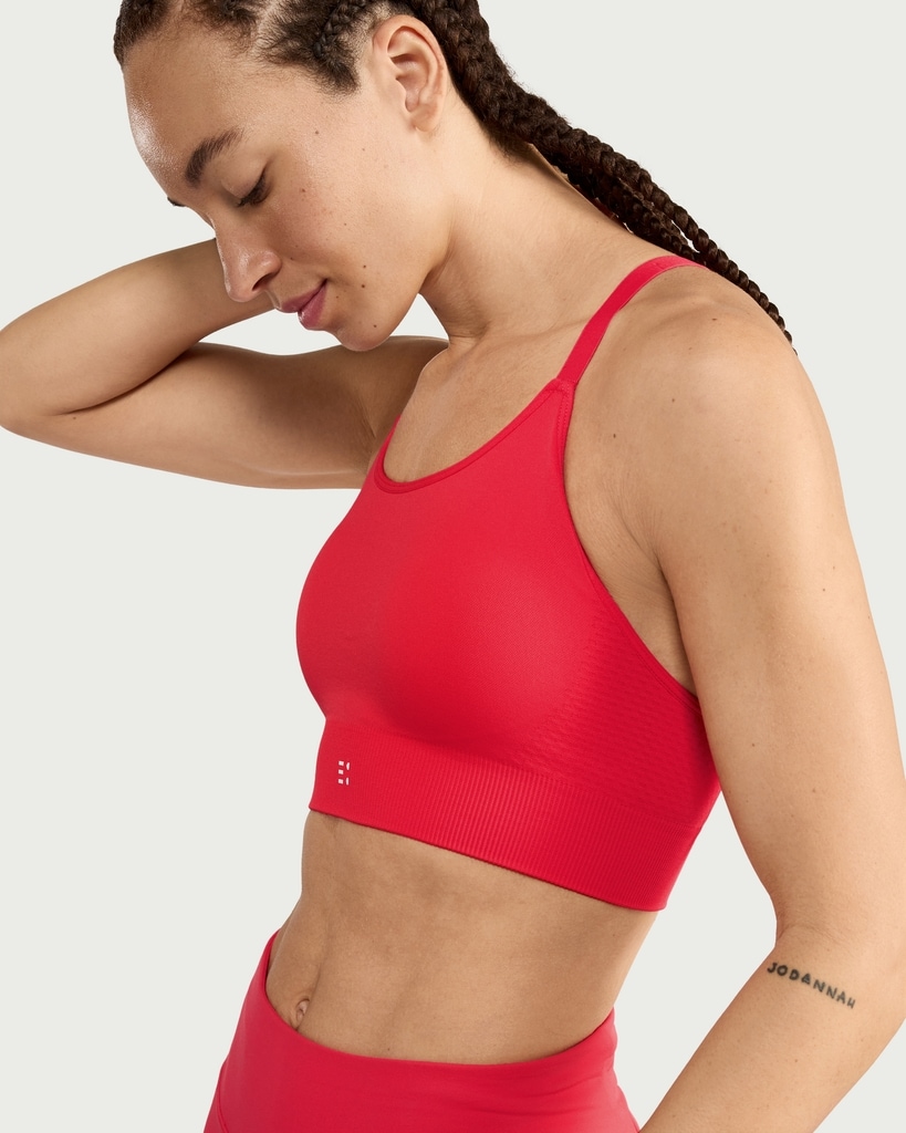F&F Active Racerback Medium Support Sports Bra in Pink