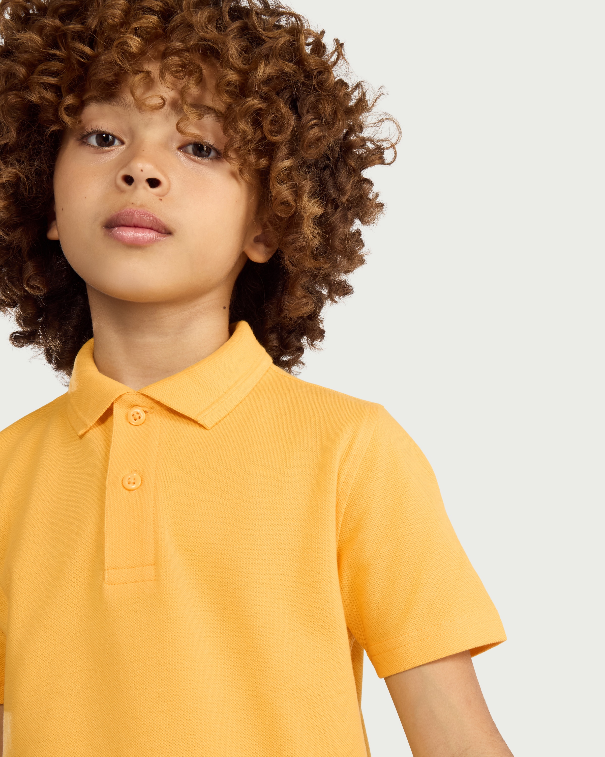 F&F School Boys 3-Pack Pure Cotton Regular Fit Polo Shirts in Yellow thumbnail 2